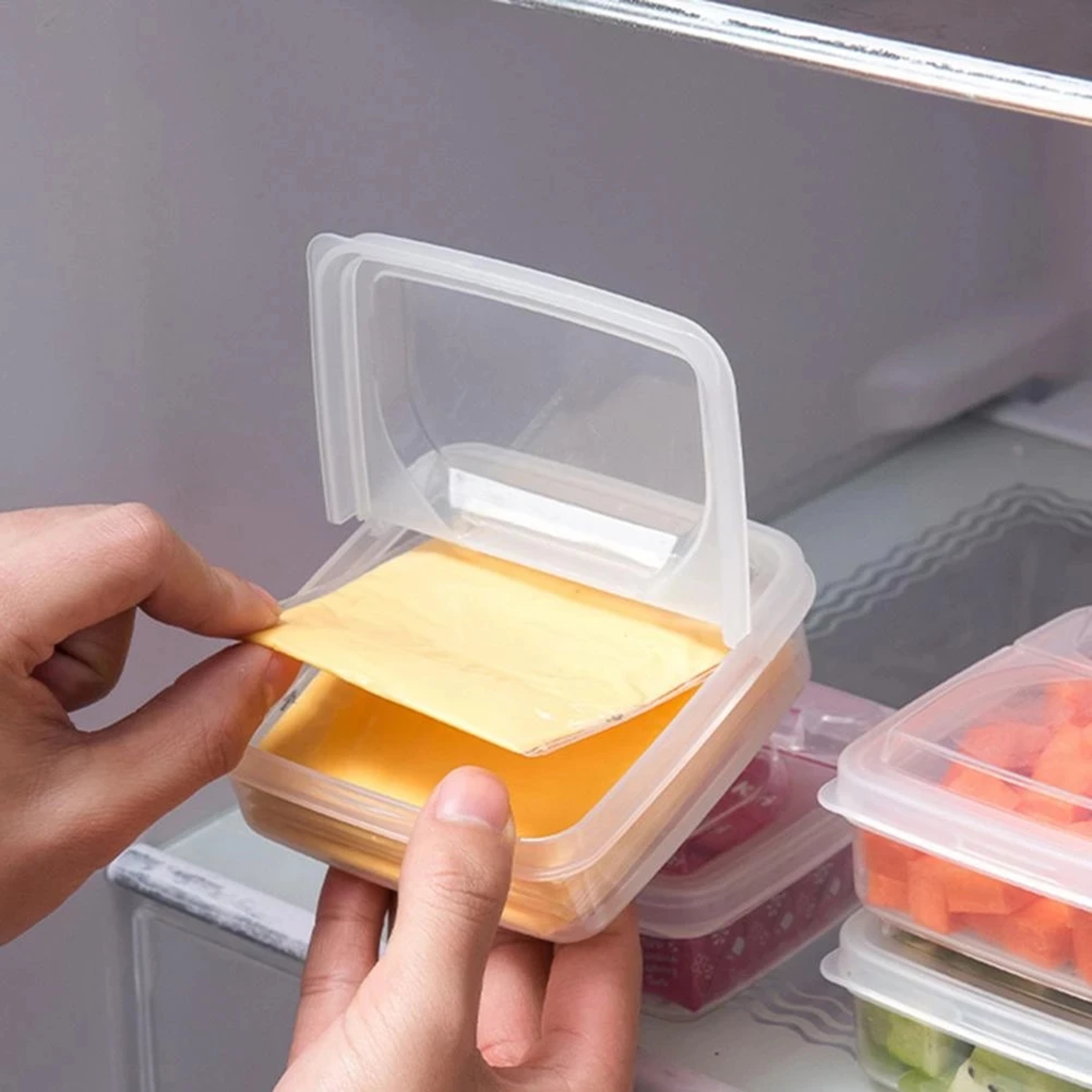 FreshSeal Butter Cheese Storage Container With Lid For Fridge Organizer And Food Fresh Keeper 0
