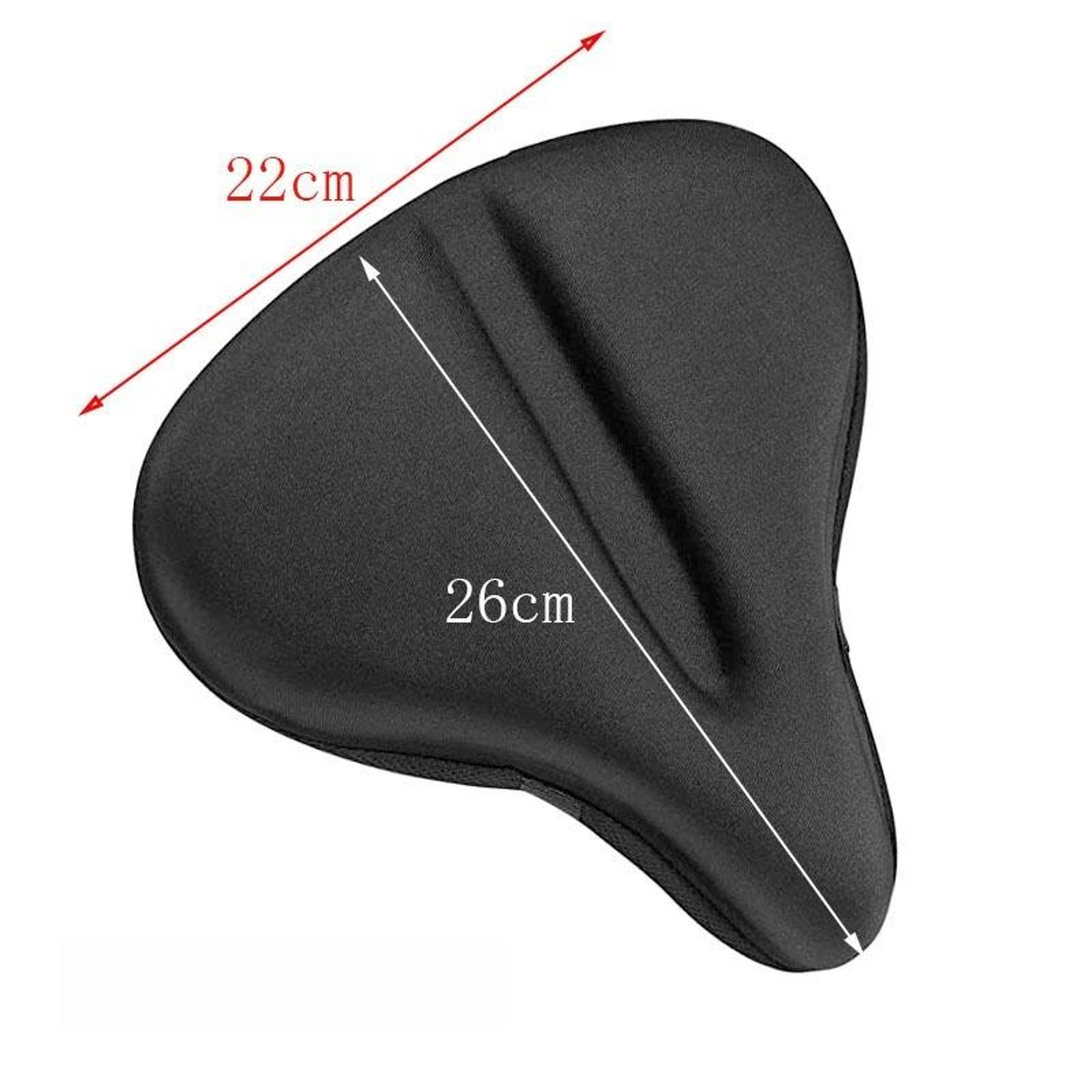 ComfortRide Gel Bicycle Seat Cushion Cover for Wide Bike Seats – view 7
