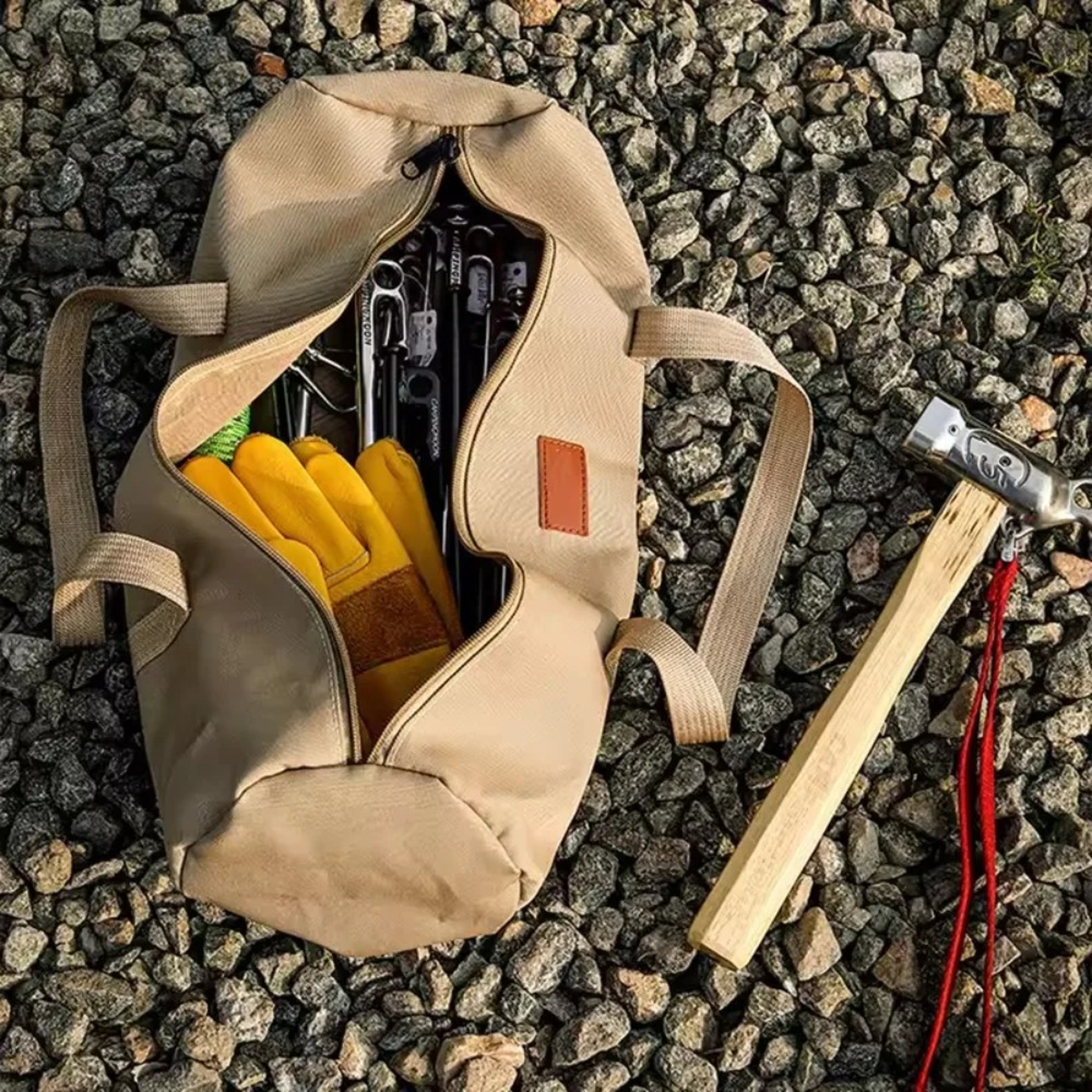Portable Camping Tent Peg Storage Bag Waterproof Ground Stake Organizer Pouch – view 5