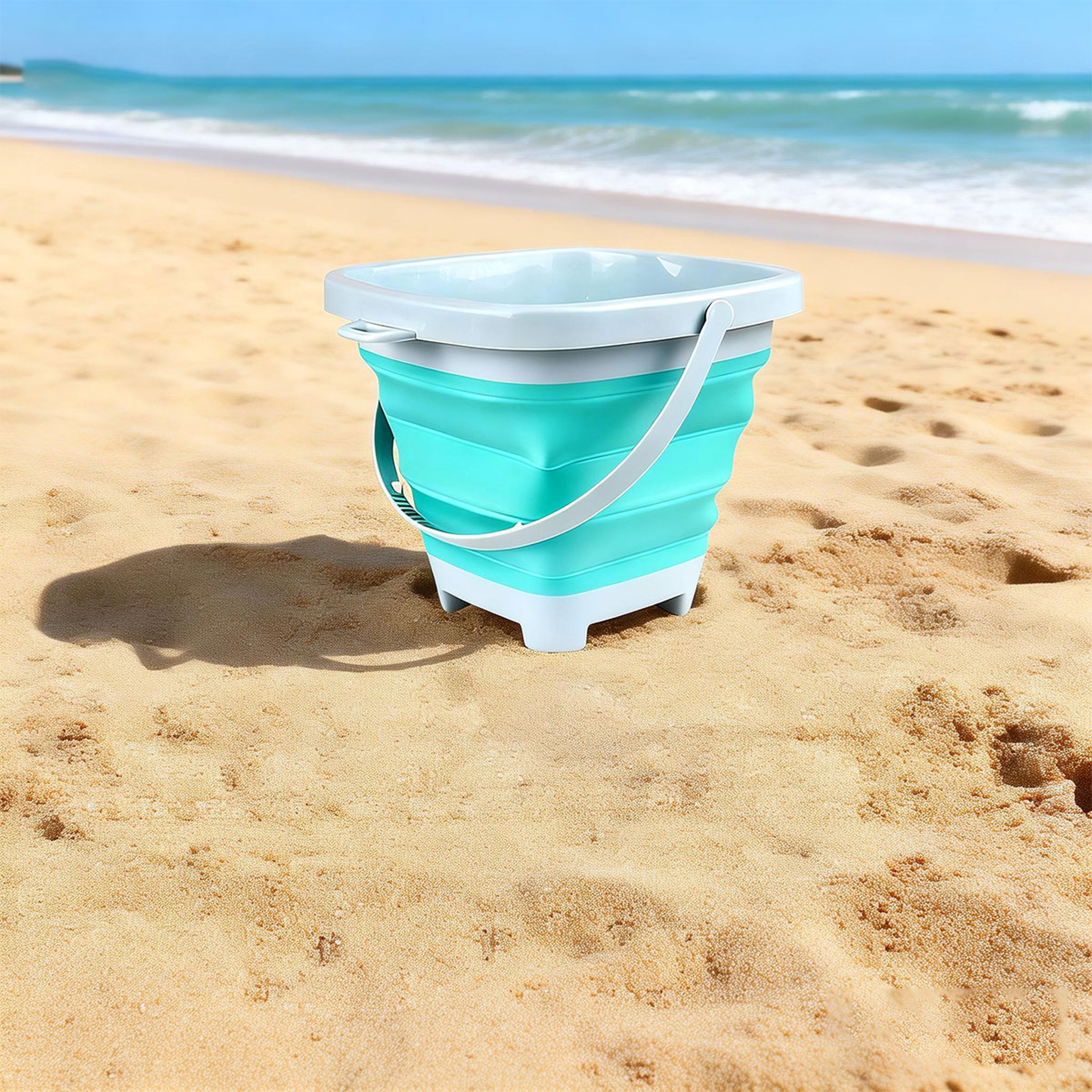 Kids Beach Sand Toy Set with Bucket Colorful Water Play Kit for Outdoor Fun – view 8