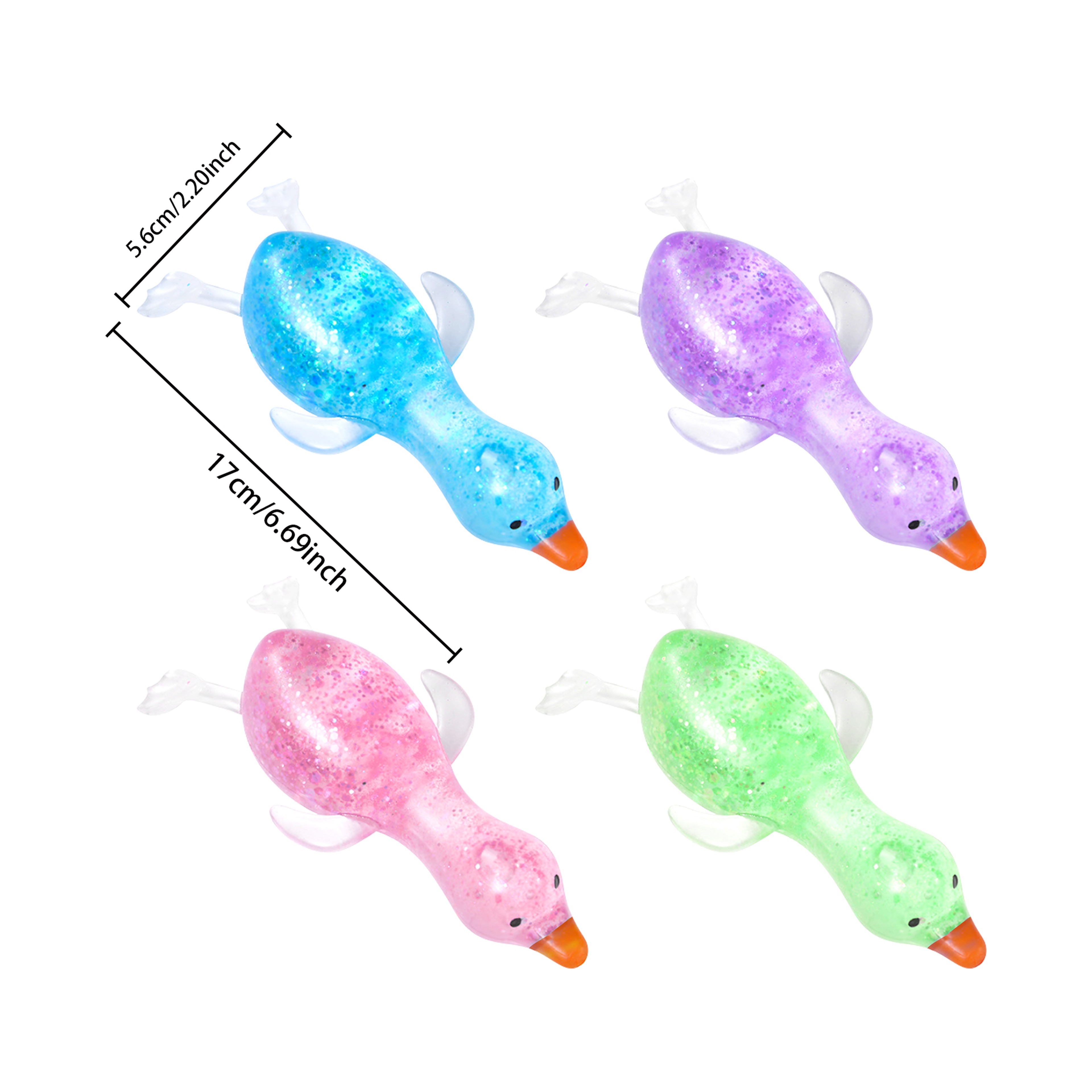 Cute Squishy Duck Stress Relief Toy Soft Squeeze Fidget for Kids and Adults – view 5