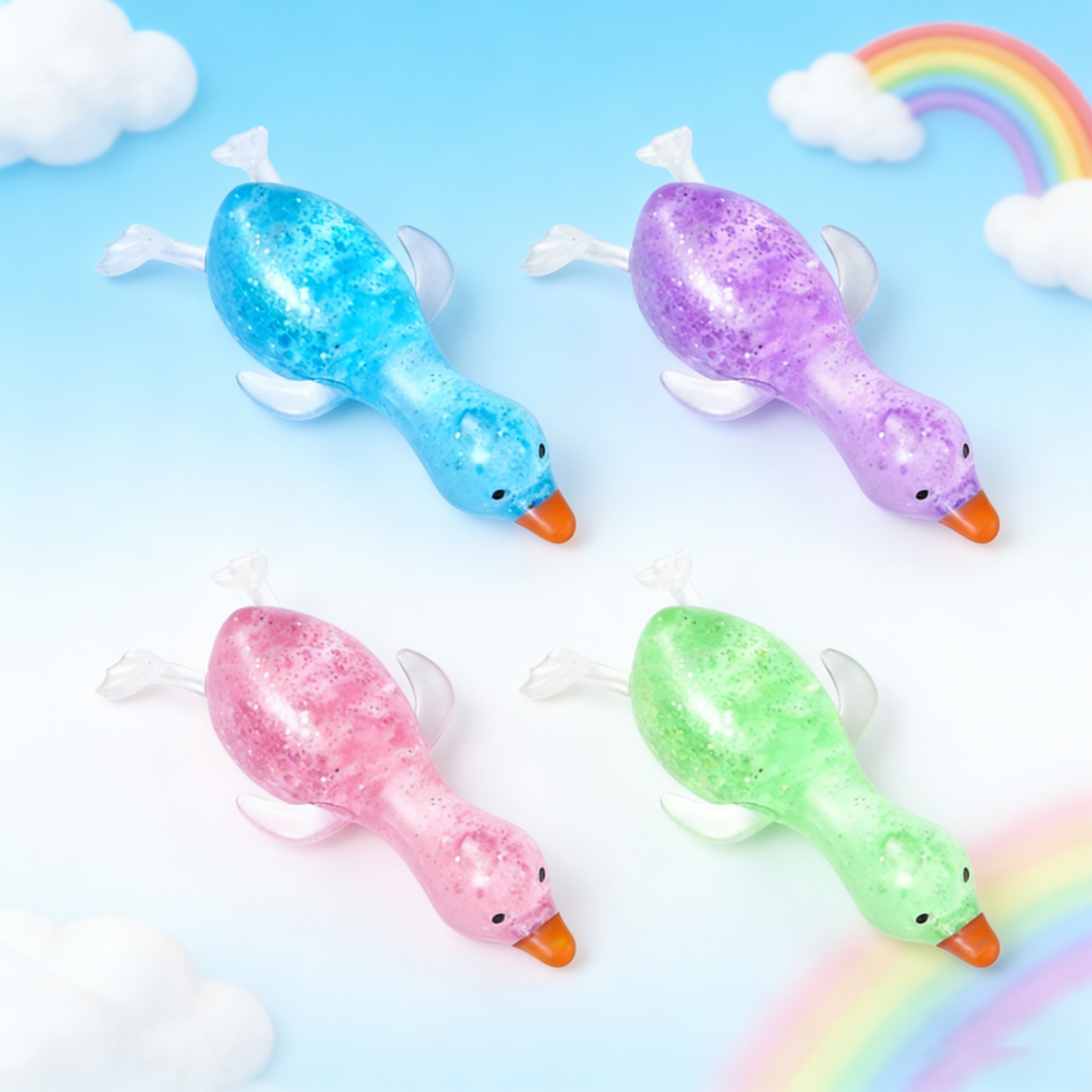 Cute Squishy Duck Stress Relief Toy Soft Squeeze Fidget for Kids and Adults – view 6
