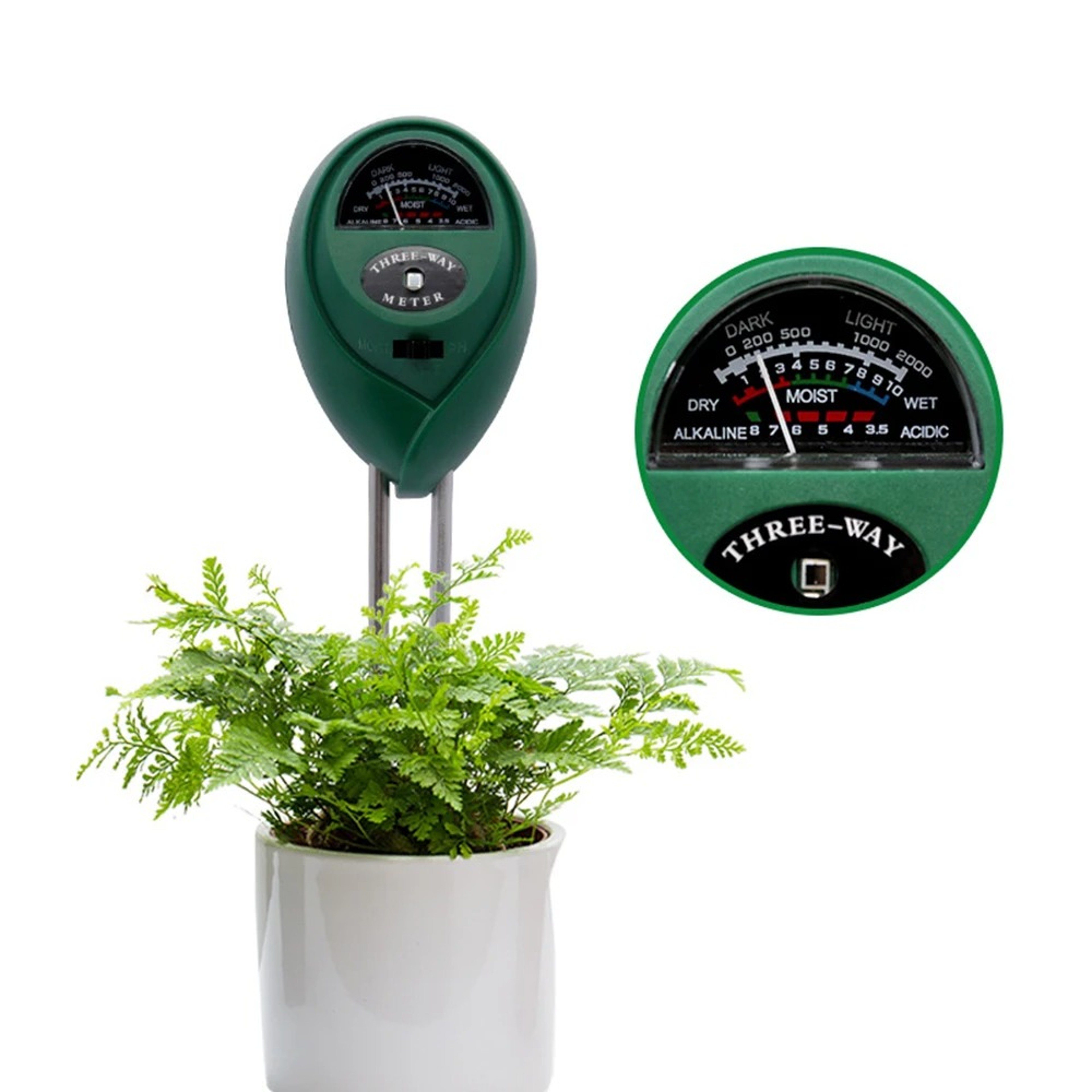 Soil Moisture Meter with Sunlight and pH Tester for Healthy Plant Growth – view 1