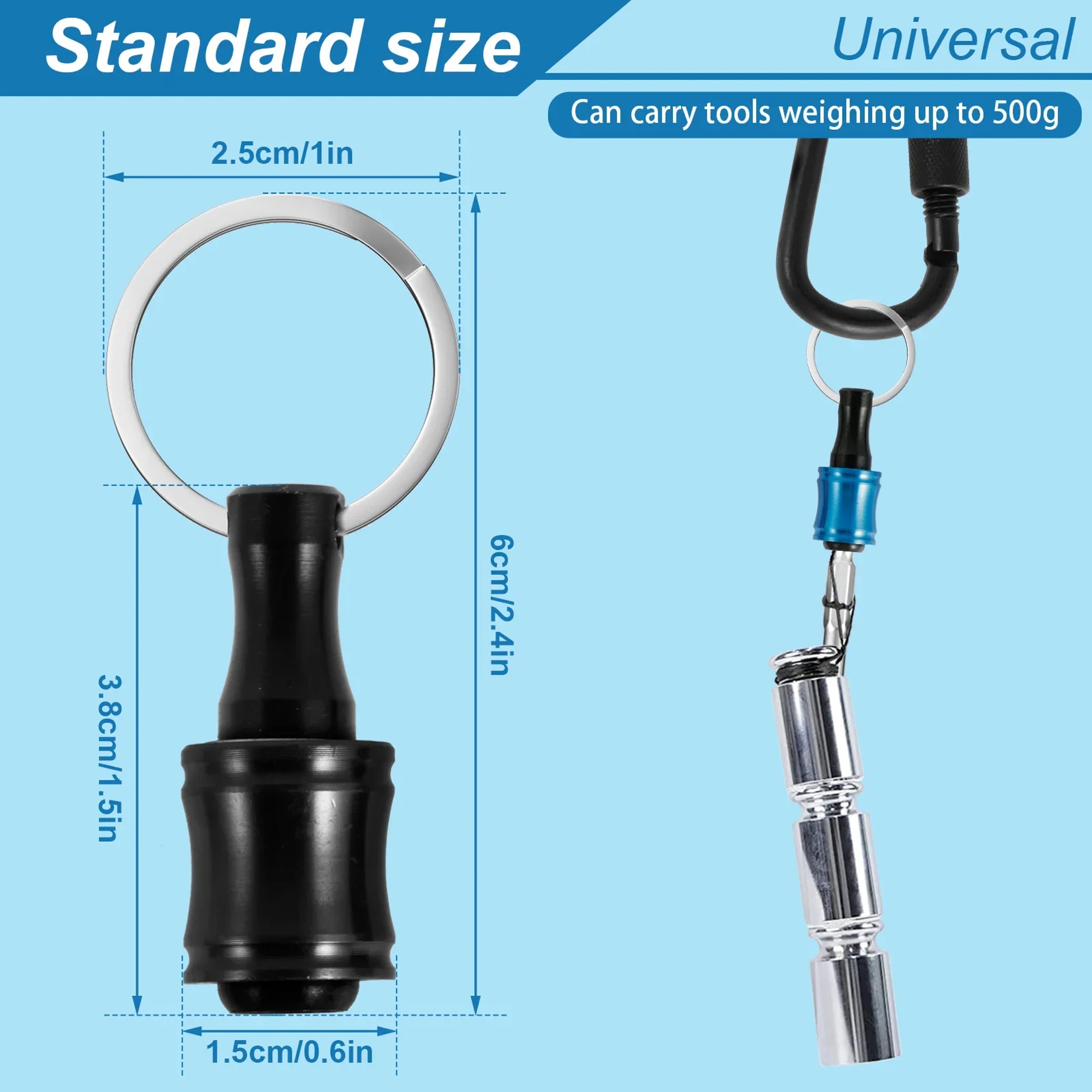 Piece Quick Change Bit Holder Set With Push Unlock Aluminum Extension Bars 3