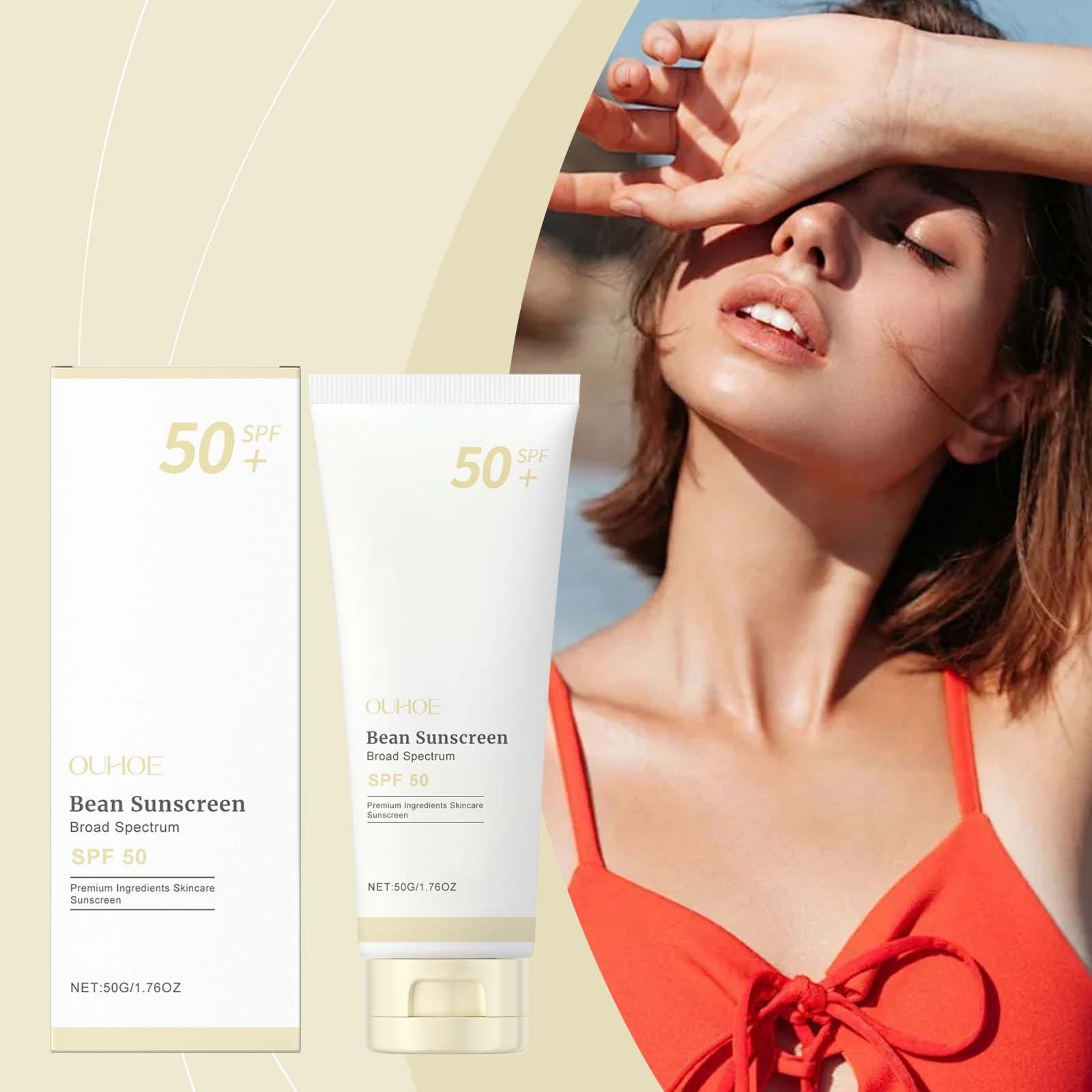 Moisturizing Sunscreen with UVA UVB Protection Lightweight Daily Sunblock – view 1