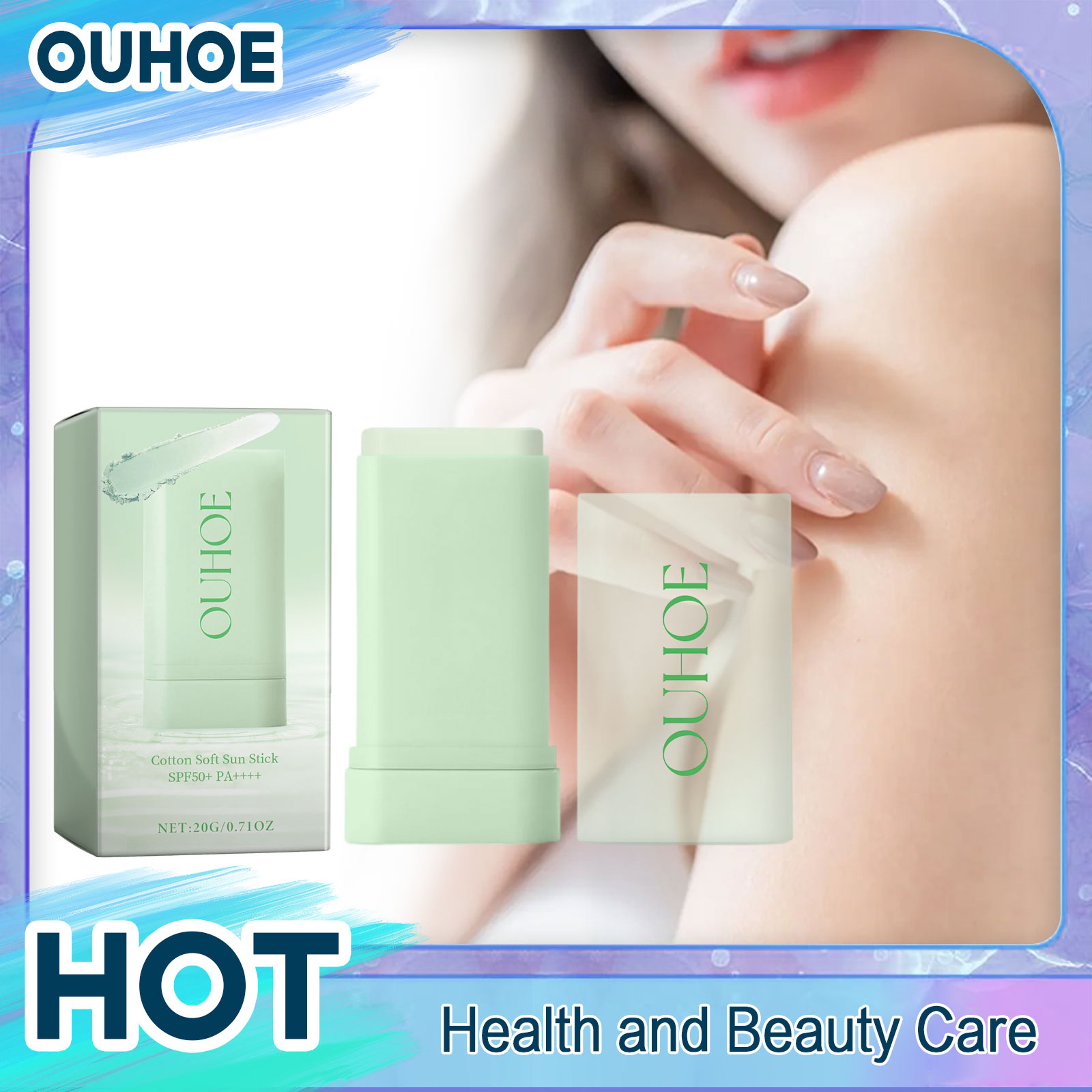 Sun Stick Sunscreen Lightweight UV Protection for Face and Body – view 1