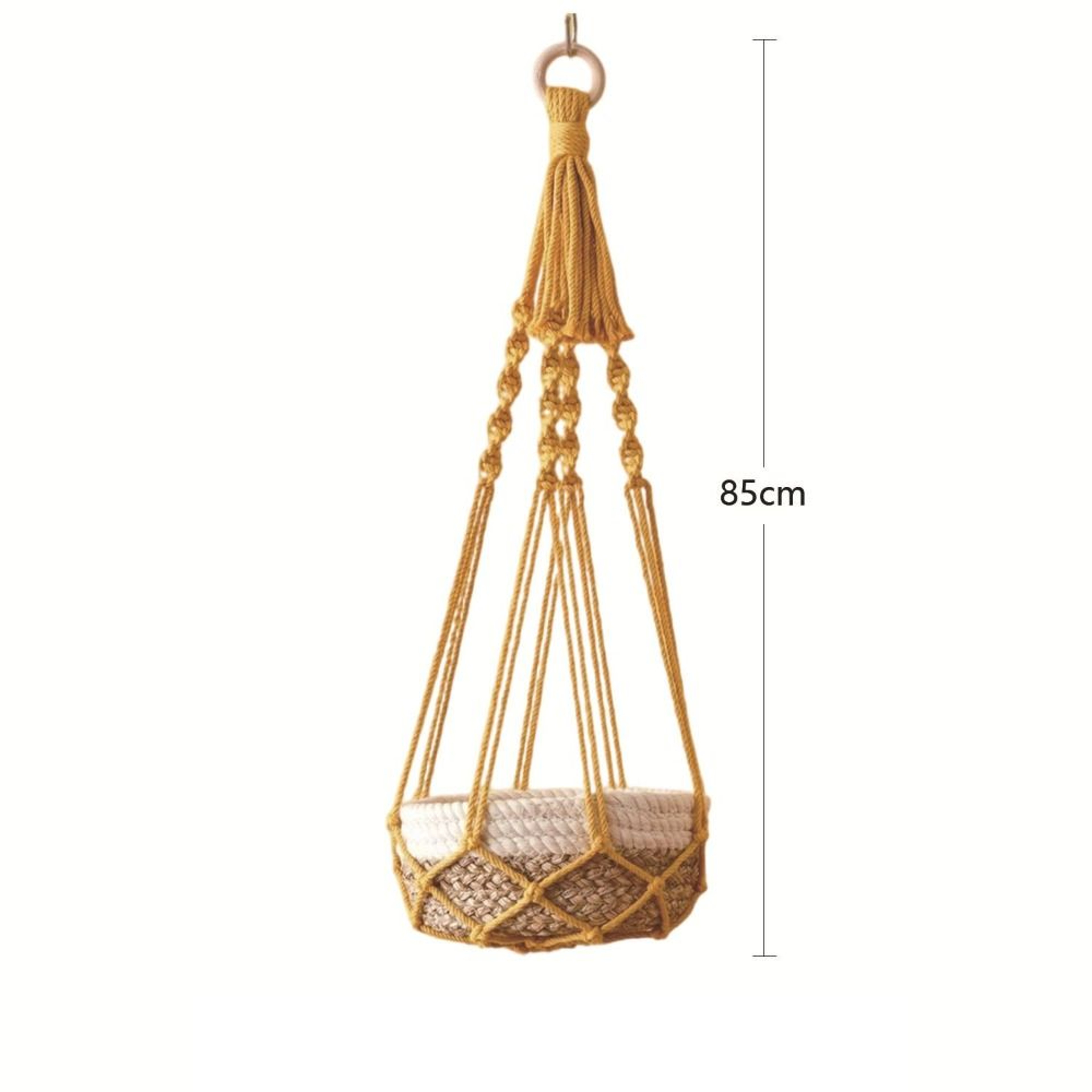 Handmade Macrame Plant Hanger for Indoor Decor Boho Hanging Planter Basket – view 3