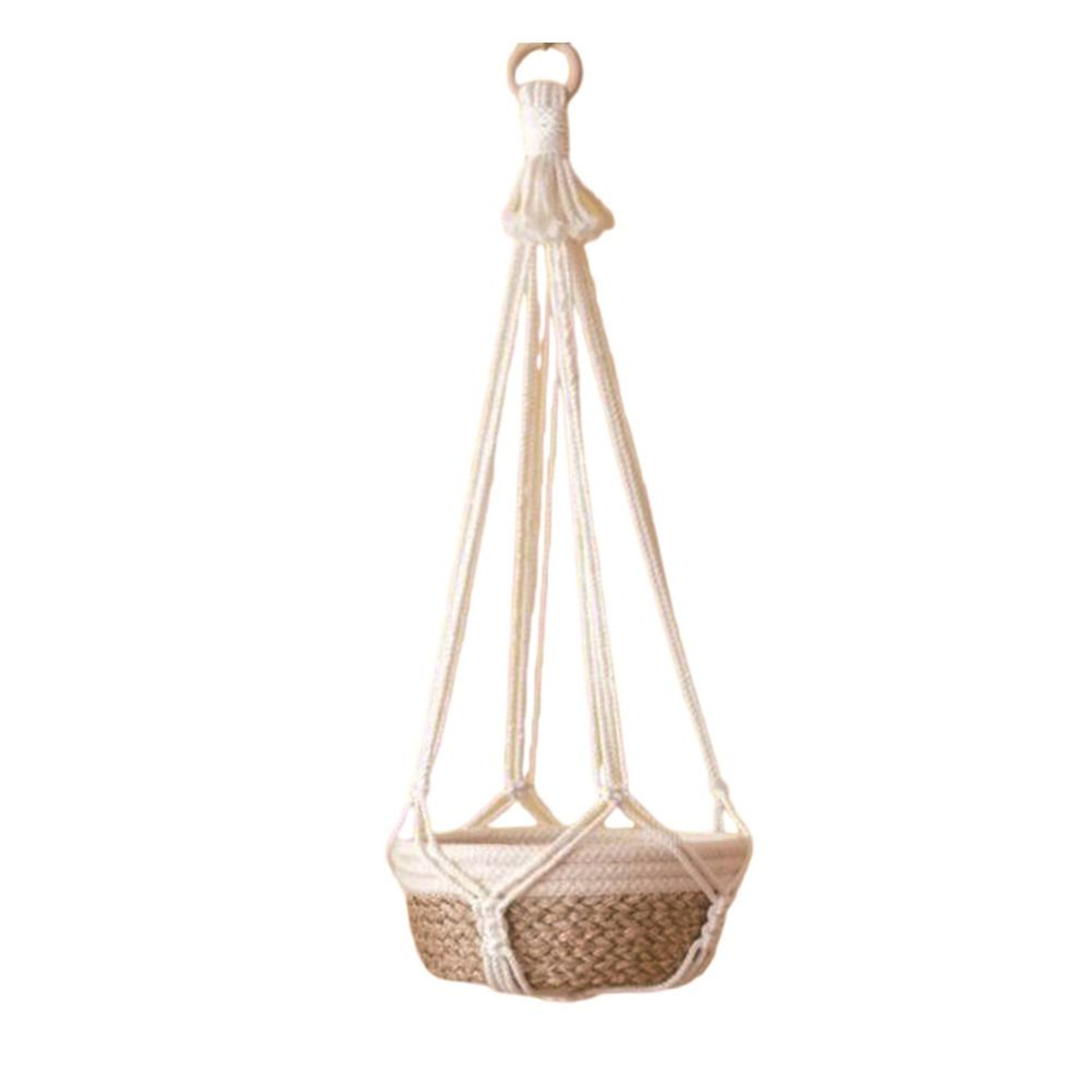 Handmade Macrame Plant Hanger for Indoor Decor Boho Hanging Planter Basket – view 9