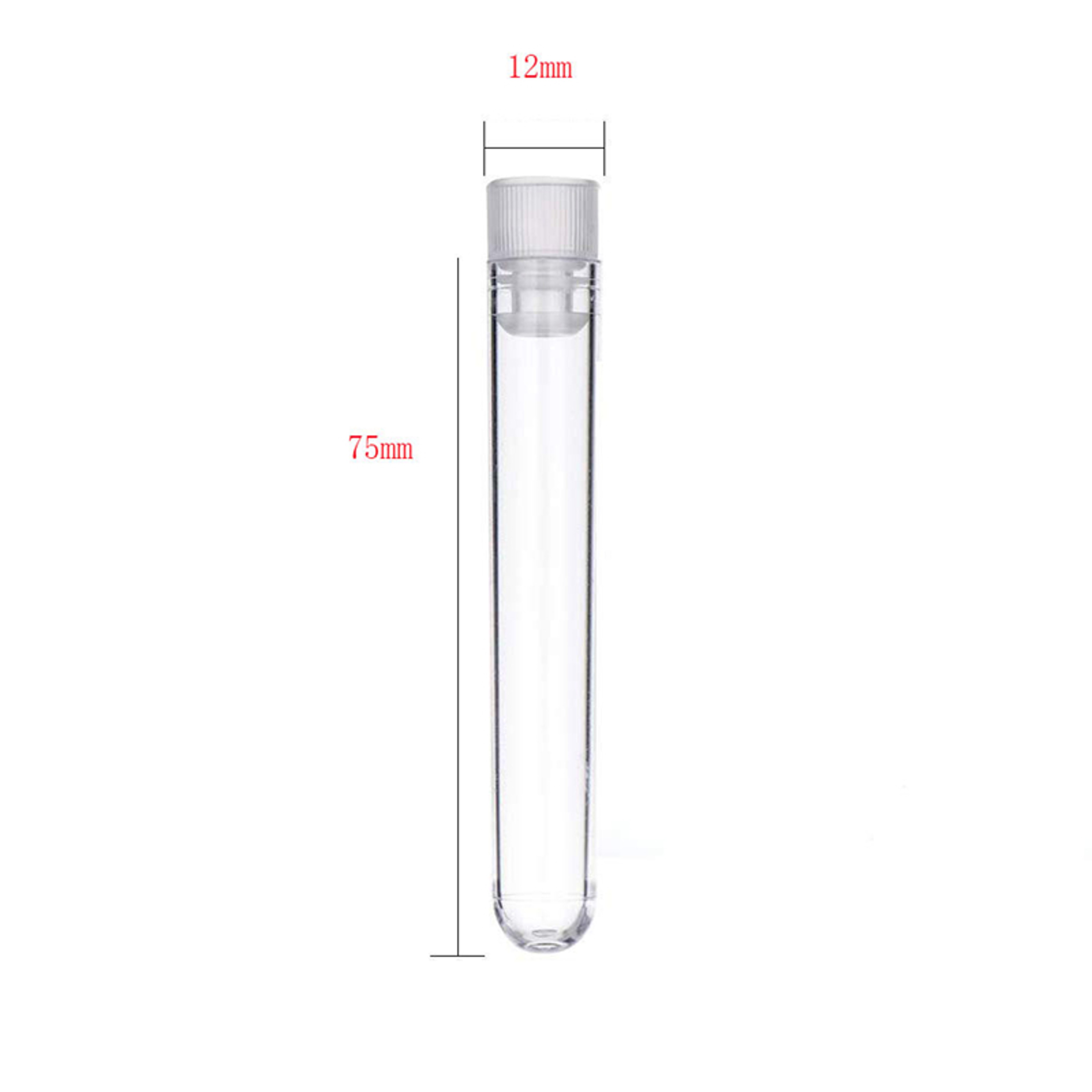 Plastic Test Tubes with Screw Caps Leakproof Sample Containers – view 6