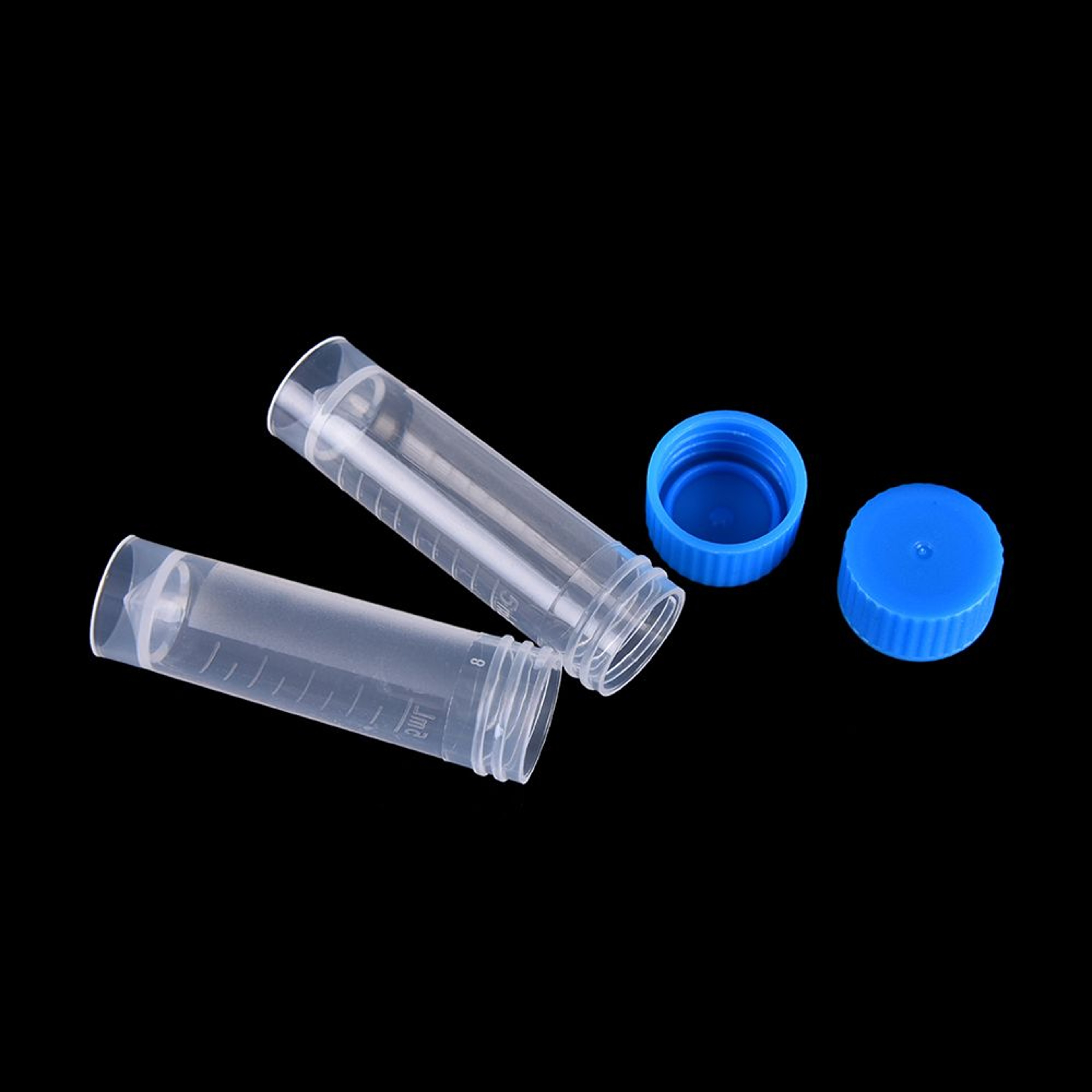Portable Plastic Test Tubes Set with Caps 5ml Leakproof Lab Containers Pack – view 4