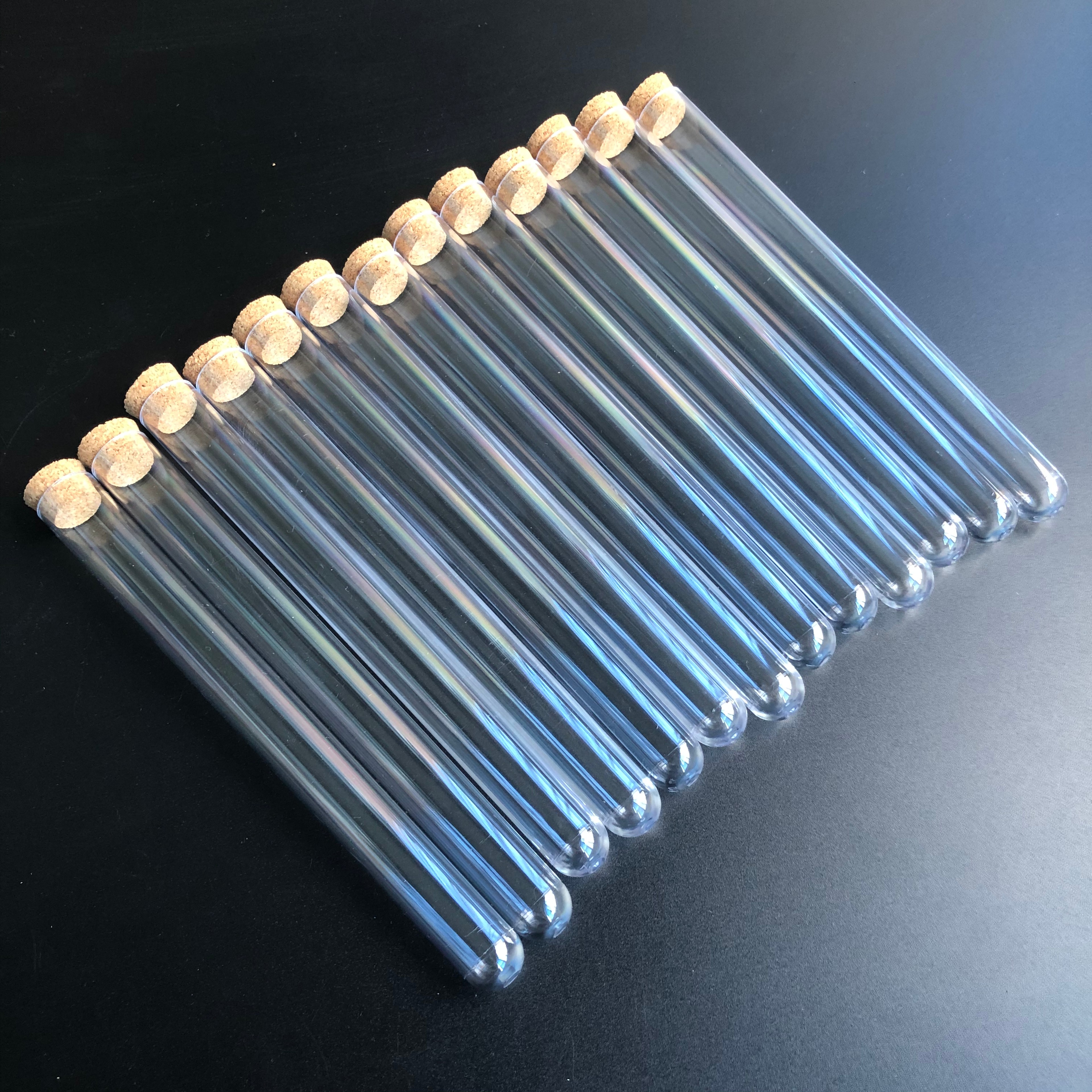 Clear Plastic Test Tubes with Corks for Crafts, Lab Use & Wedding Favor Displays – view 6