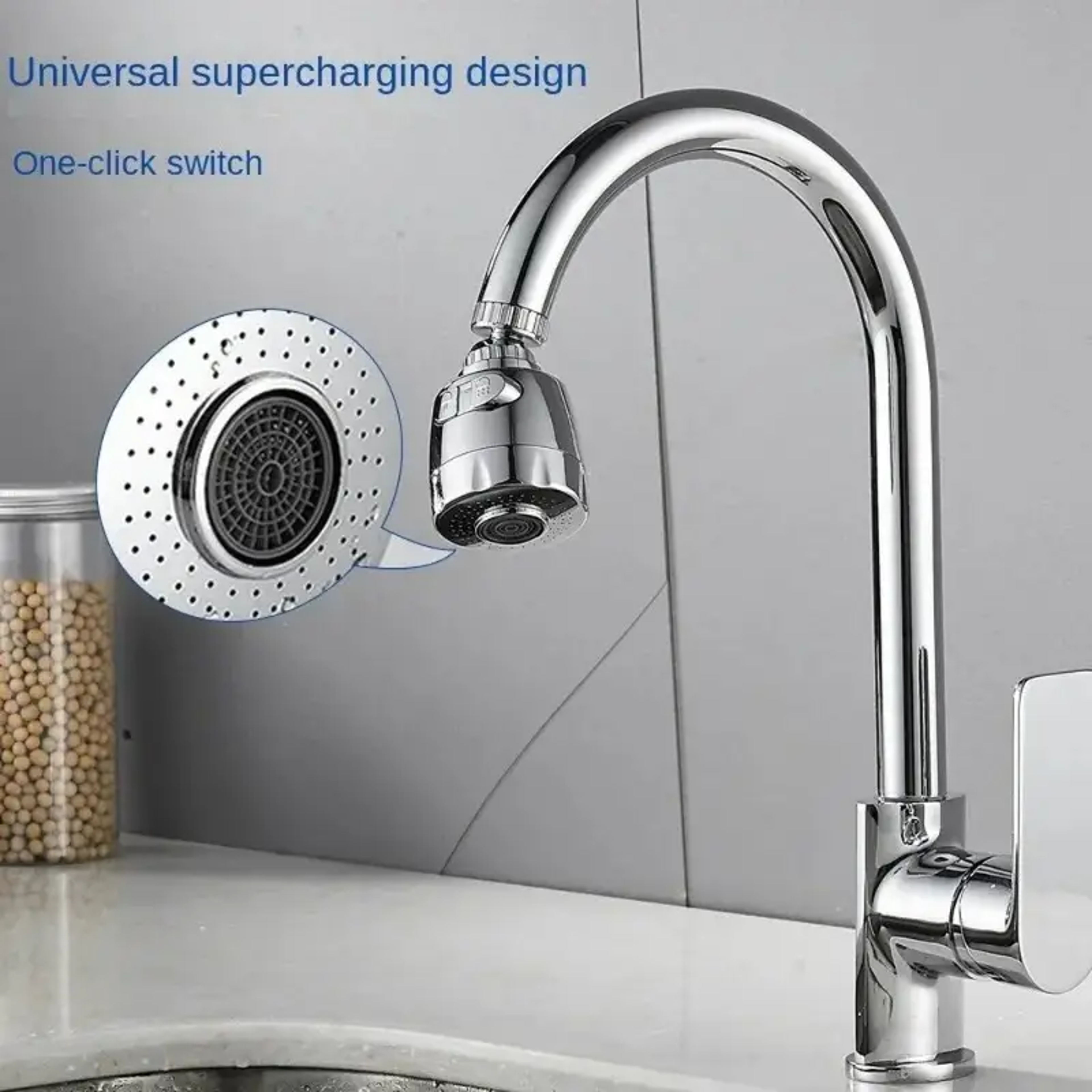 Degree Rotating Faucet Extender With Multi Mode Spray Water Saving Tap 1