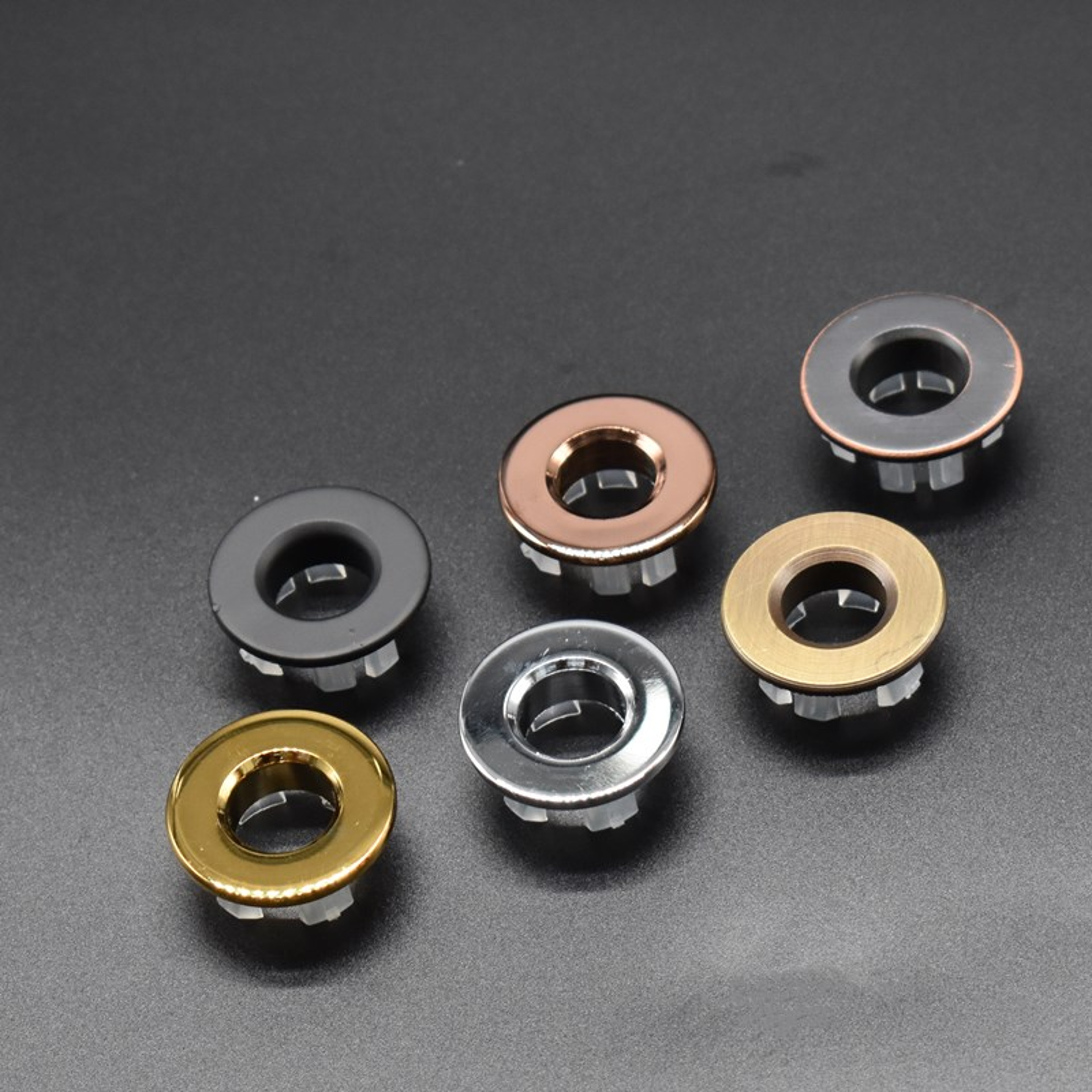 Premium Sink Overflow Cover Insert Ring for Bathroom Basin Durable Copper Finish – view 1