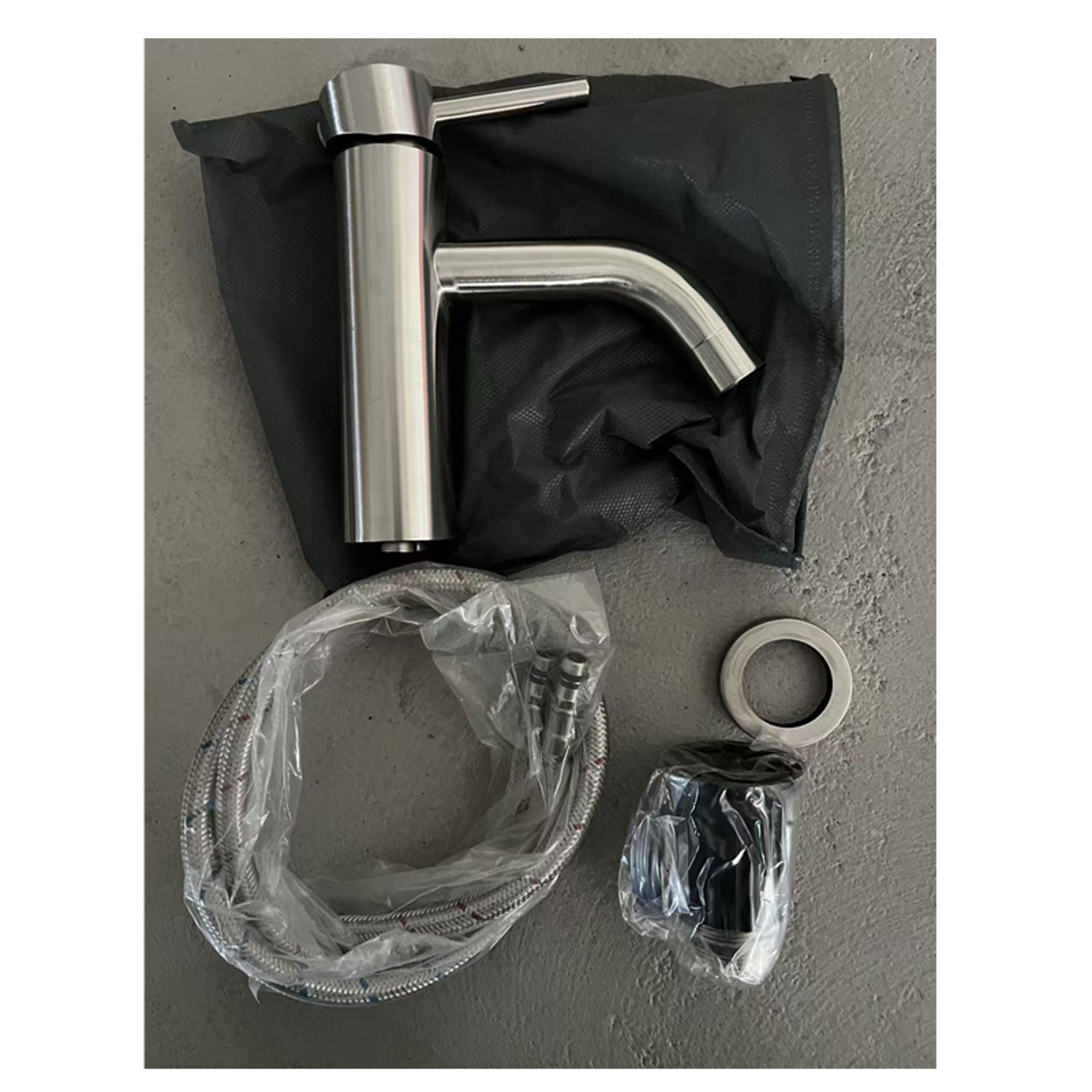 Matte Black Vessel Sink Faucet Short Deck Mounted Hot Cold Mixer Tap – view 6