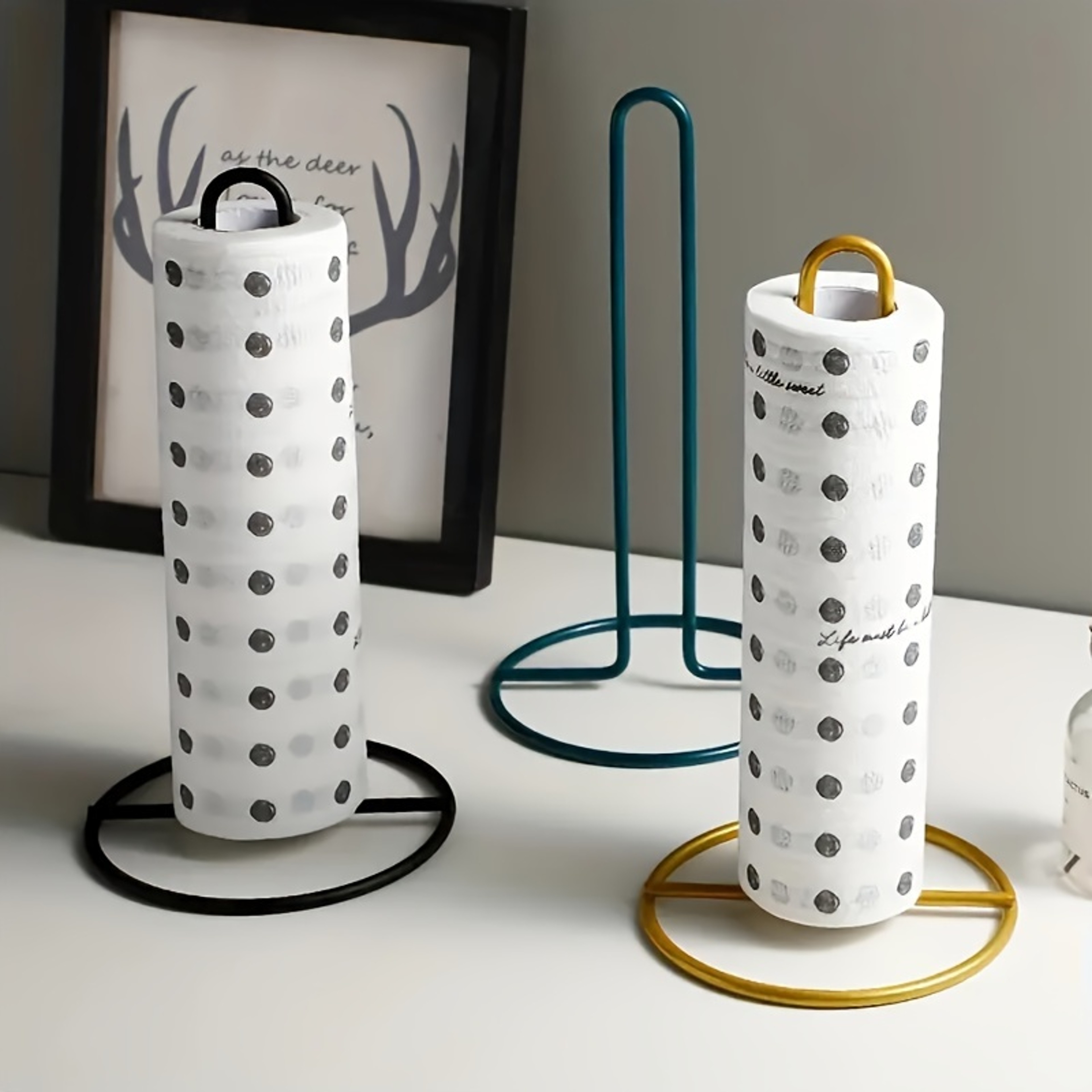 Stainless Steel Paper Towel Holder Wall Mount Rustproof Kitchen Roll Dispenser Rack – view 3