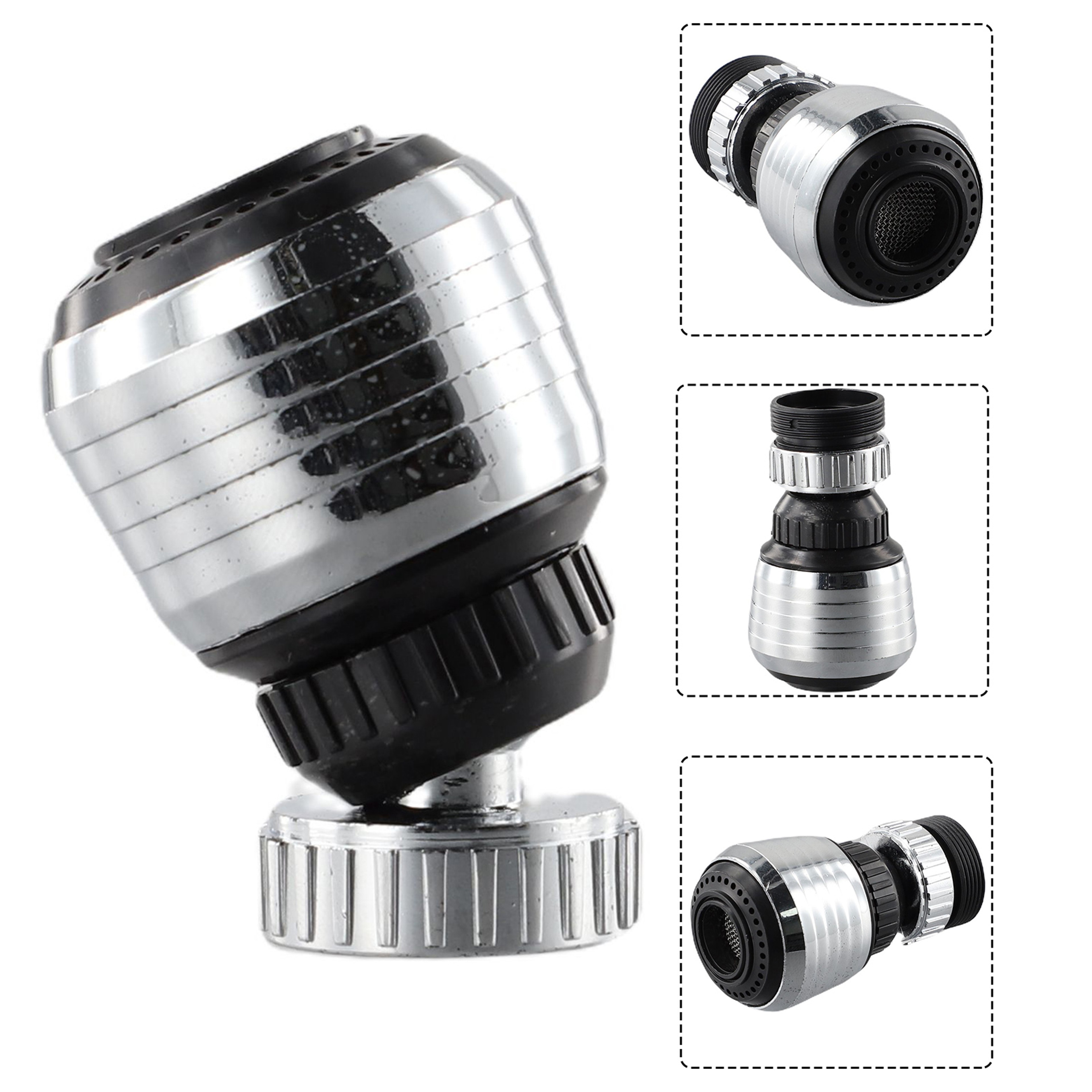 High-Pressure Rotating Faucet Aerator for Kitchen Sink Water Saving Tap Nozzle – view 1