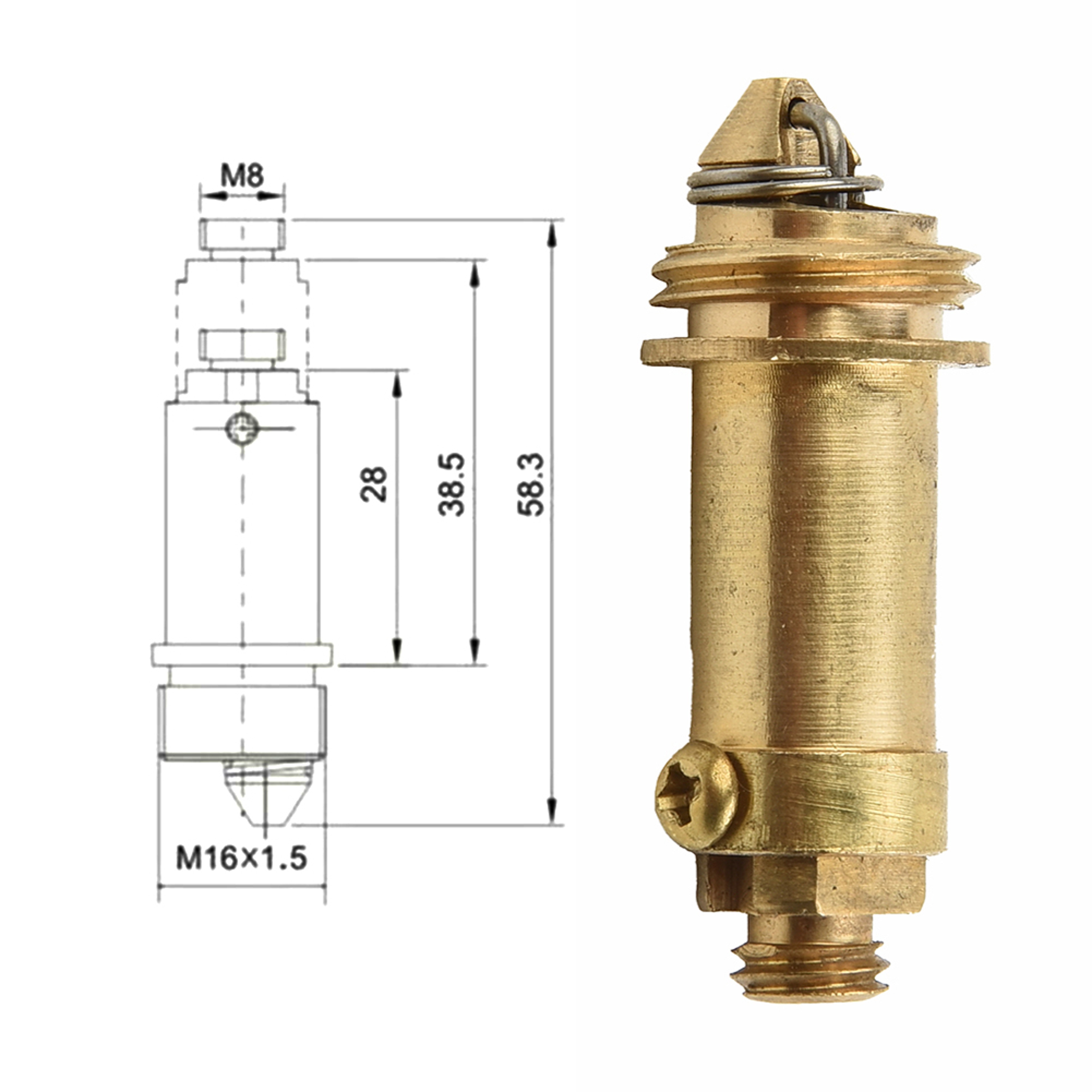 Universal Click Clack Sink Pop Up Drain Plug Replacement For Basin And Bathtub 1