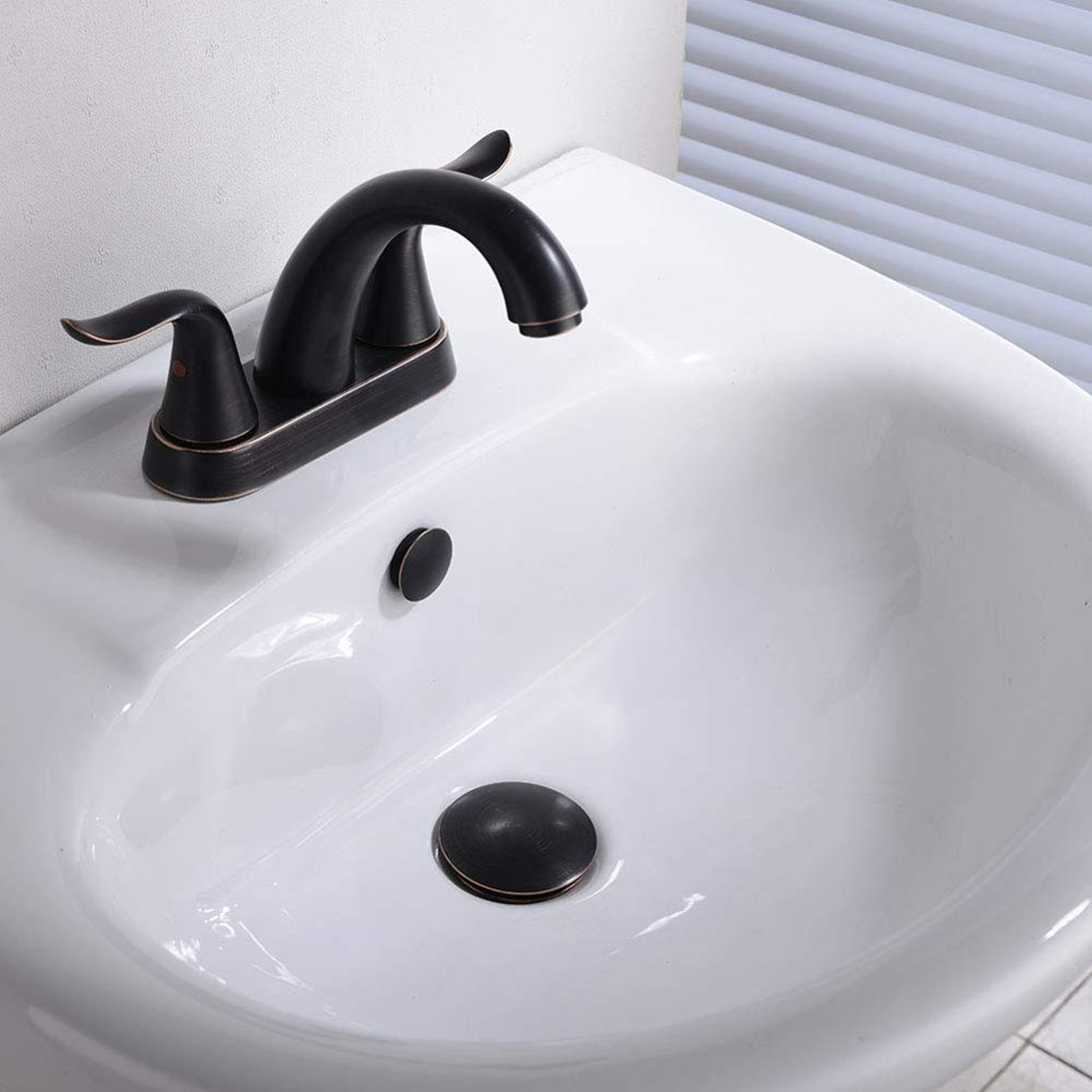 Premium Brass Sink Overflow Cover Bathroom Hole Cap Decorative Trim Finish 4