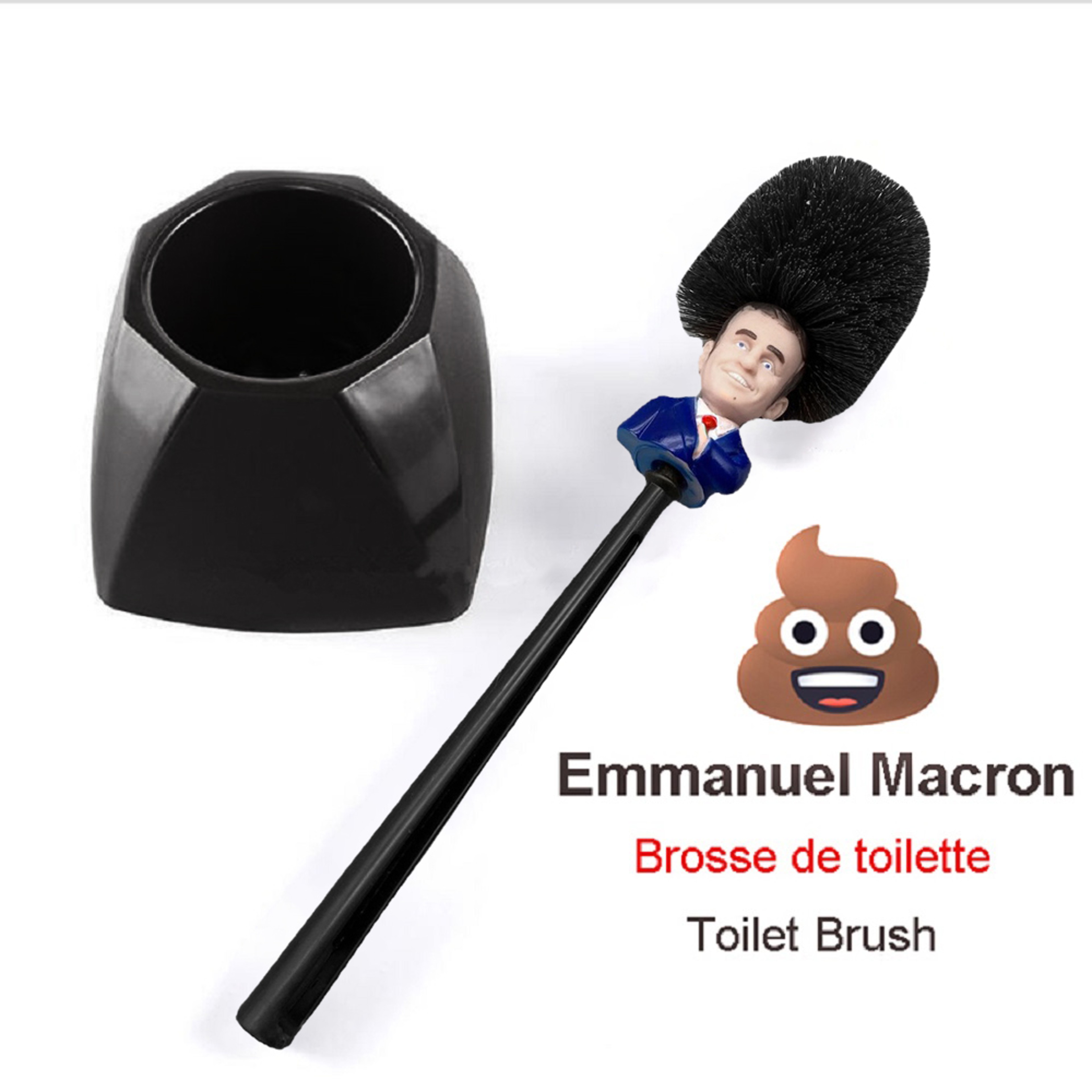 Funny Toilet Brush with Figurine Handle Novelty Bathroom Accessories & Political Gag Gift – view 2