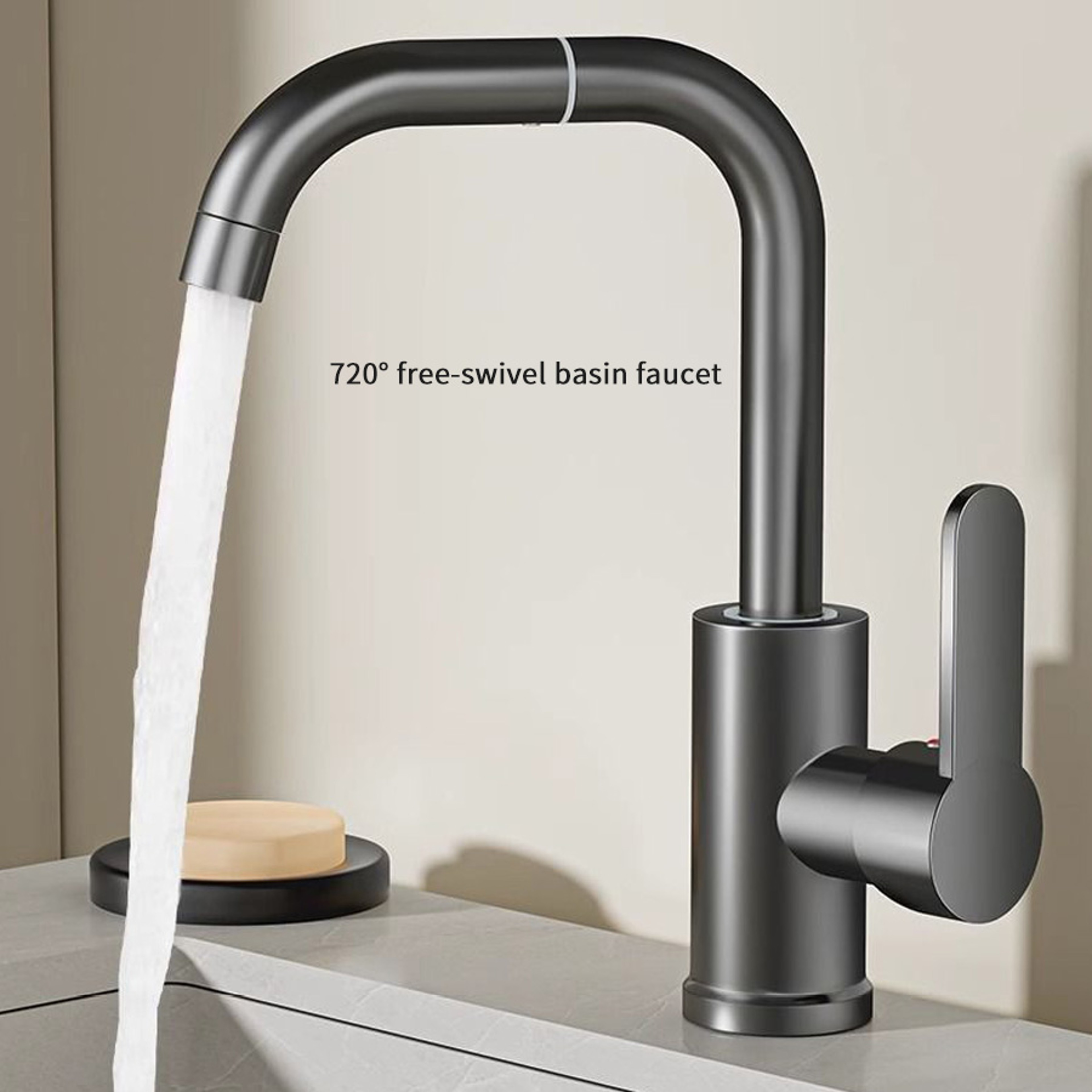 Rotating Dual Handle Kitchen & Bathroom Sink Mixer Tap – view 1