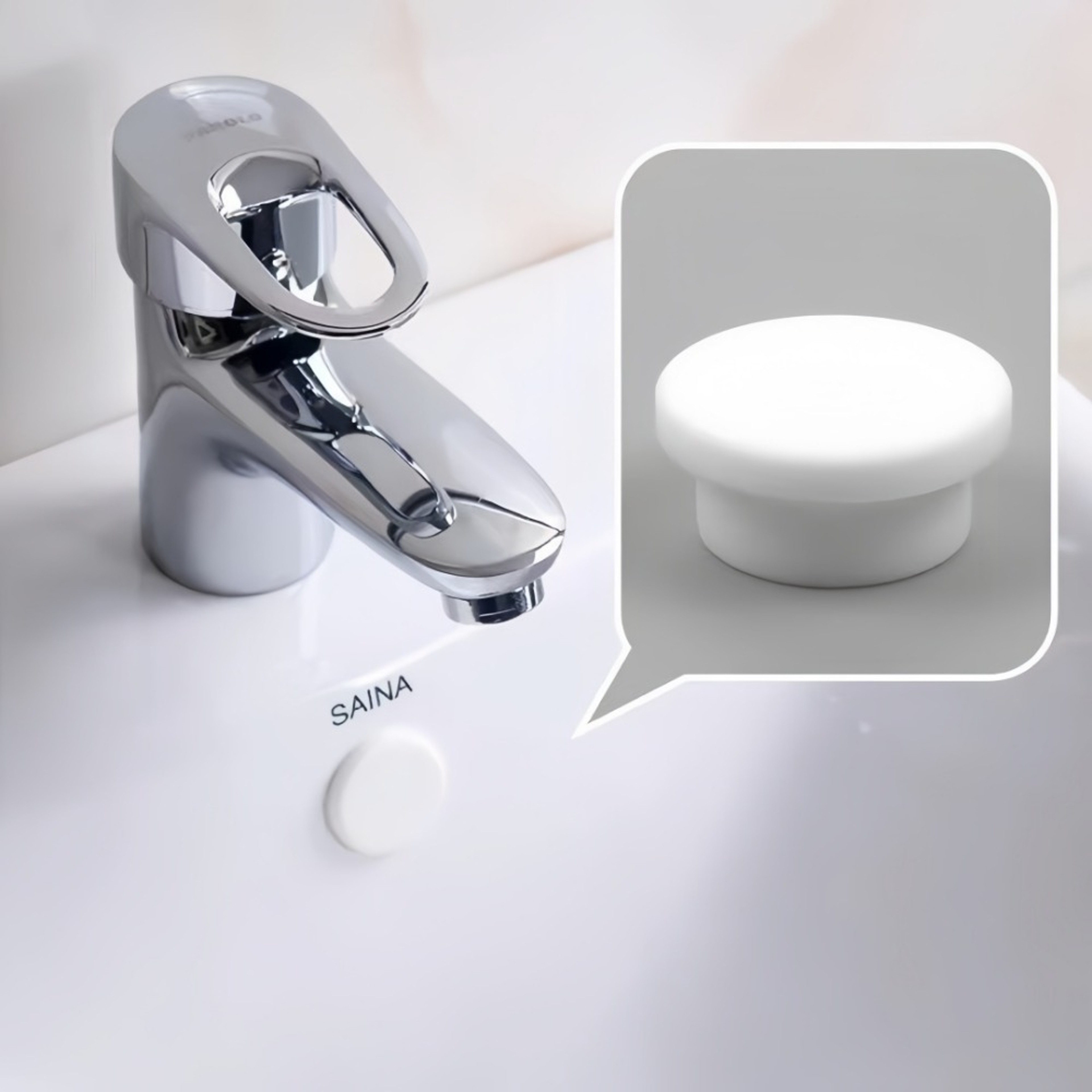 Silicone Sink Overflow Plug Leak Proof Bathroom Kitchen Drain Stopper Set – view 1