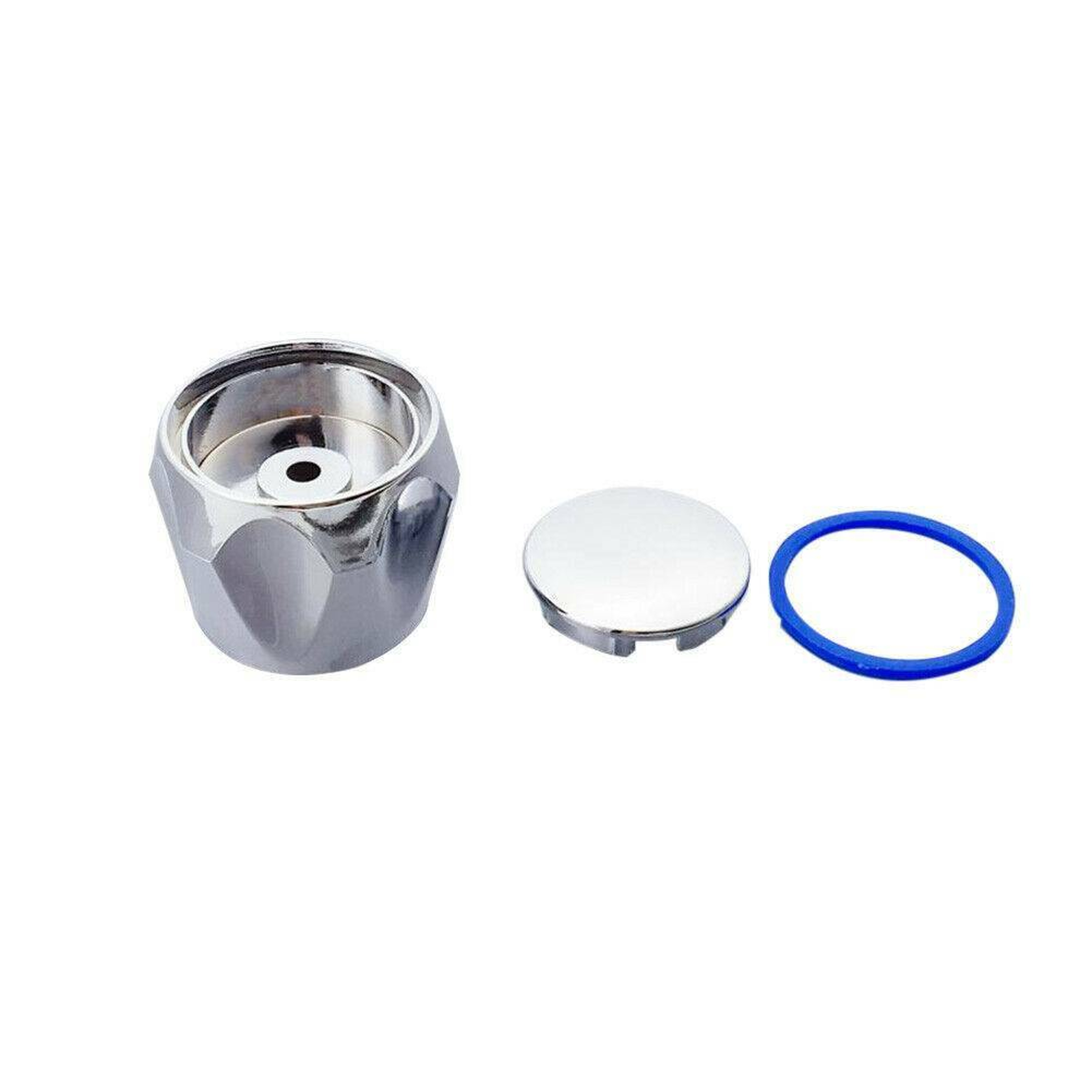 Chrome Hot & Cold Faucet Handle Replacement Set Durable Bathroom Faucet Knobs – view 6