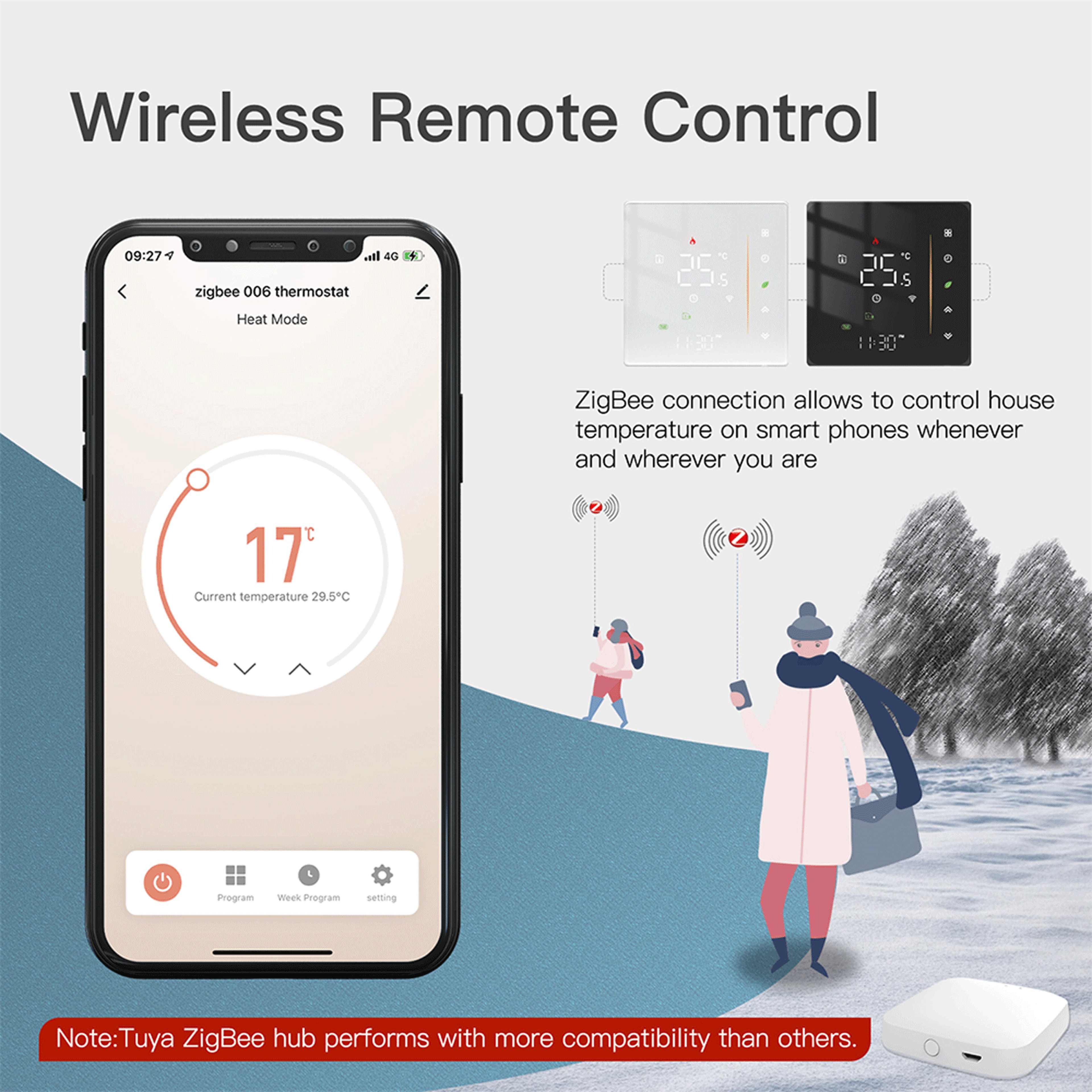 MOES Zigbee Smart Thermostat For Floor Heating  Boiler Control With Alexa 2