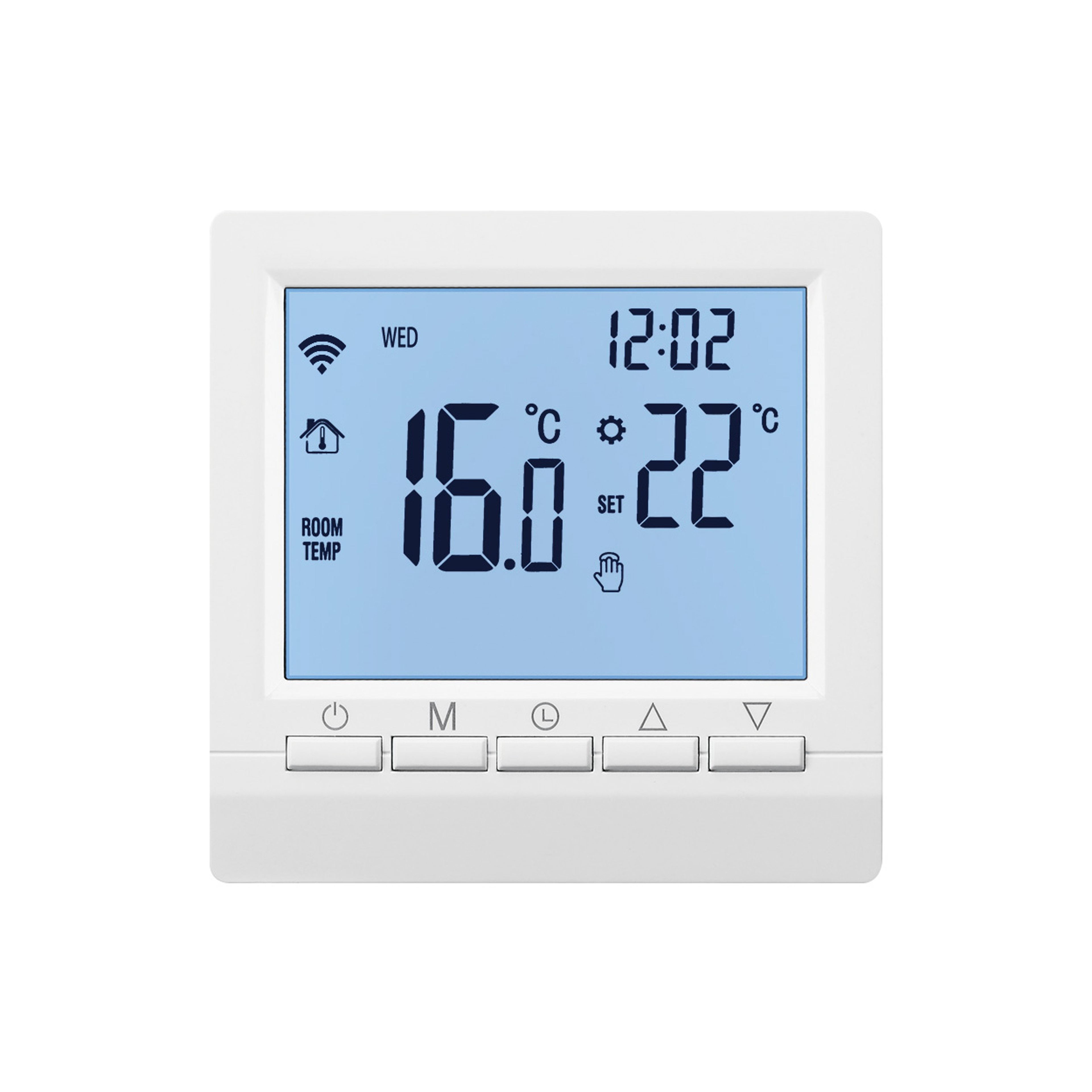 Smart Programmable Thermostat for Gas Boilers with Digital Room Control – view 1