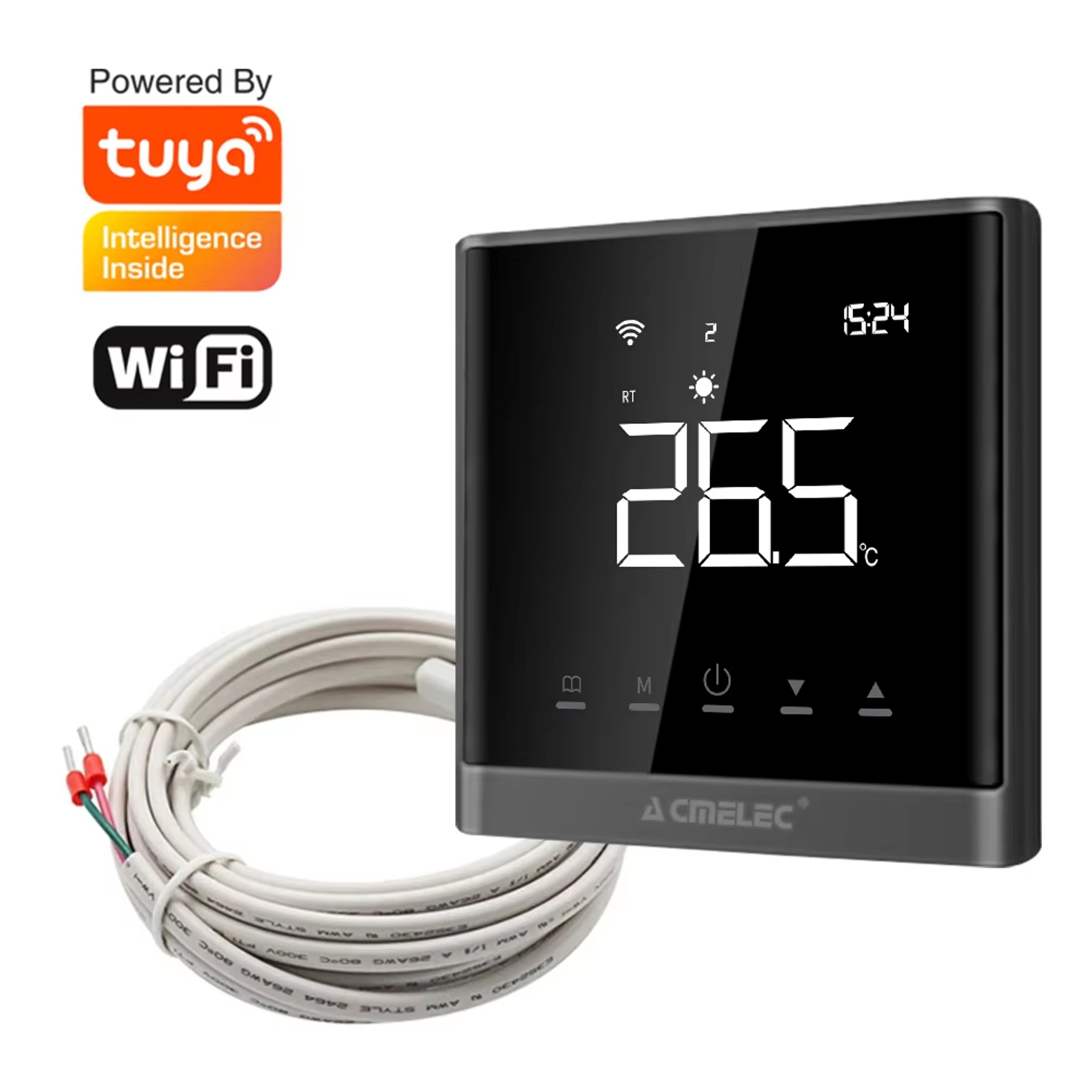 Smart WiFi Floor Heating Thermostat with Sensor Tuya Programmable Temperature Controller – view 1
