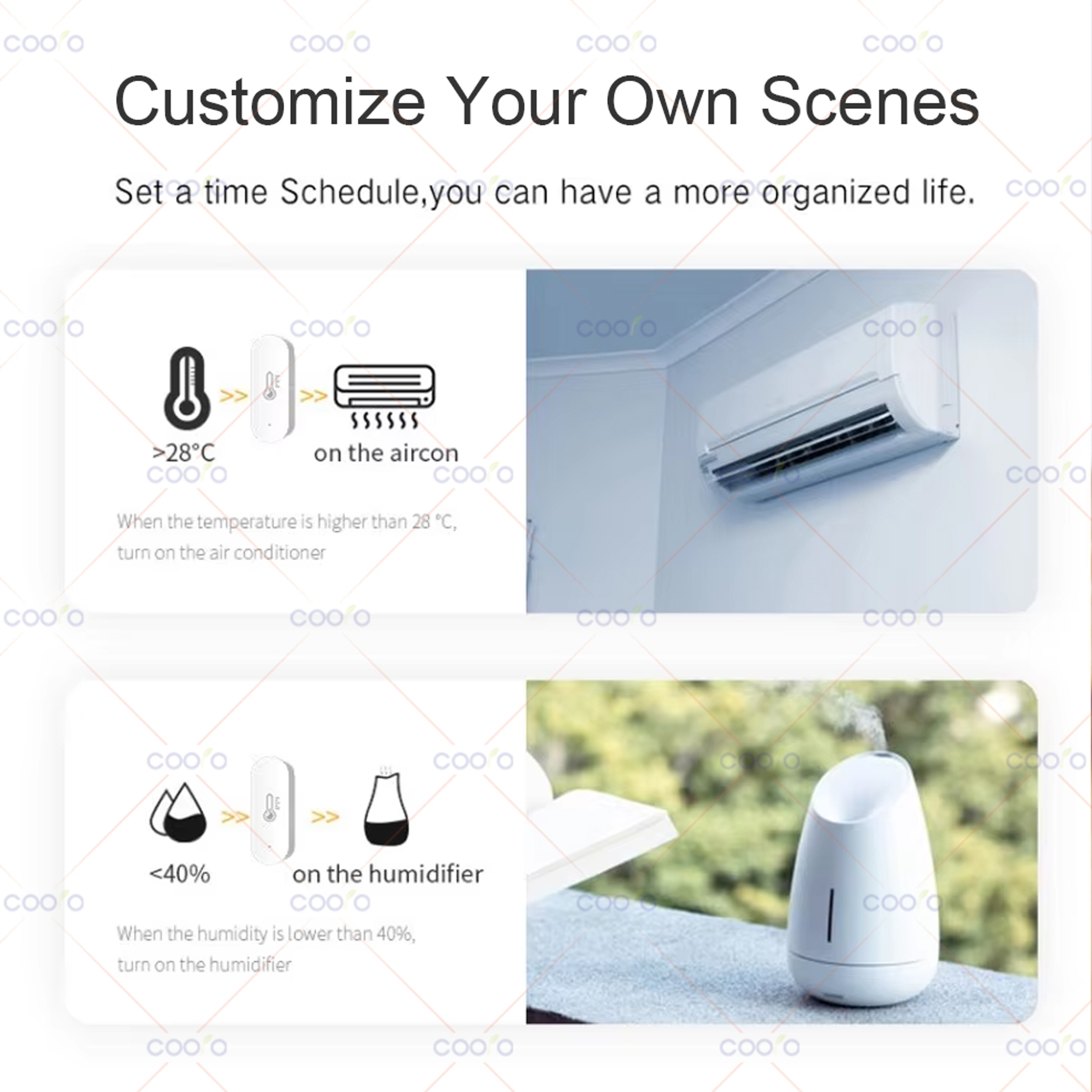 ZigBee Smart Temperature Humidity Sensor for Home Automation with Alexa Google Support – view 3