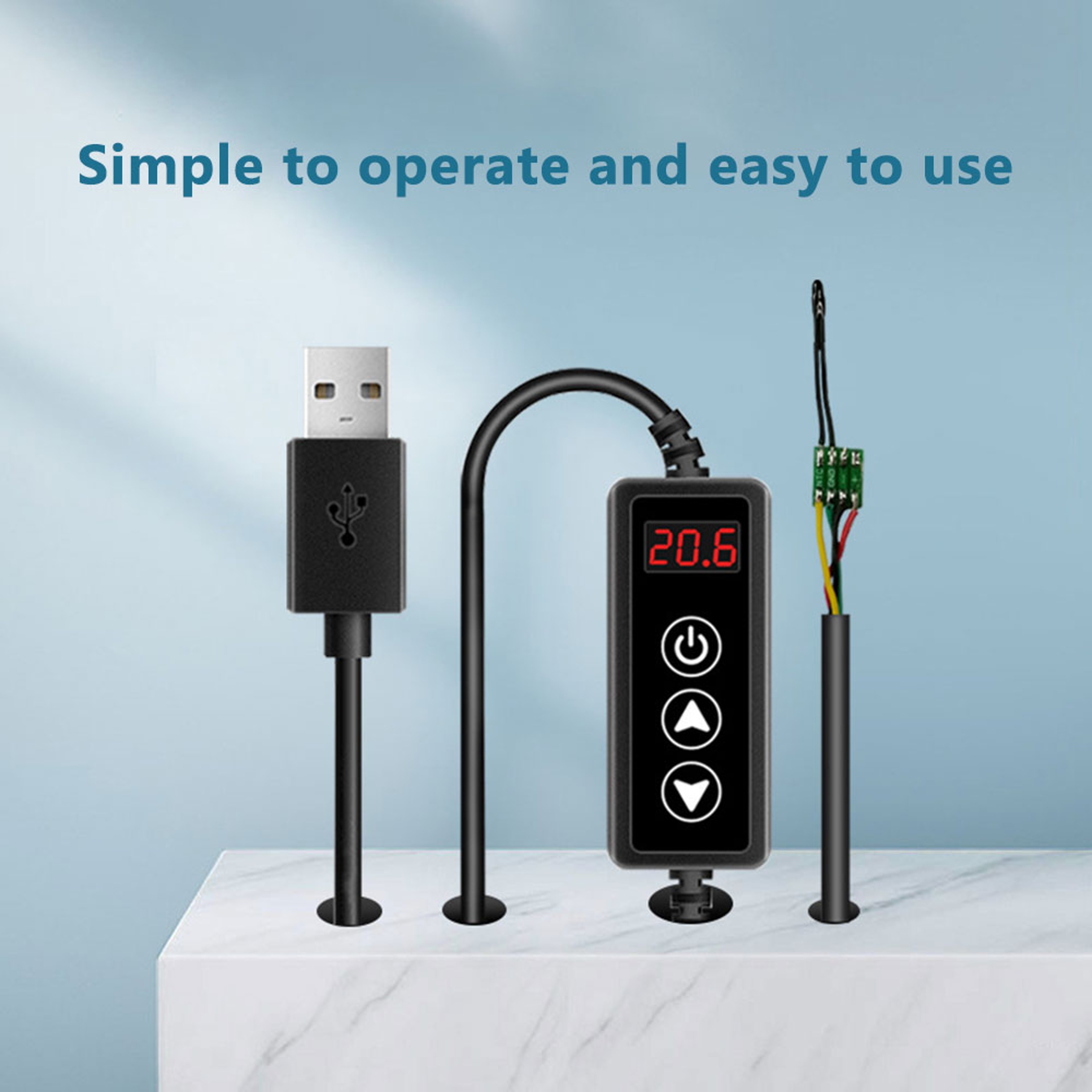 Digital Thermostat Temperature Controller with Sensor Probe for DIY Heating Cooling Systems – view 7