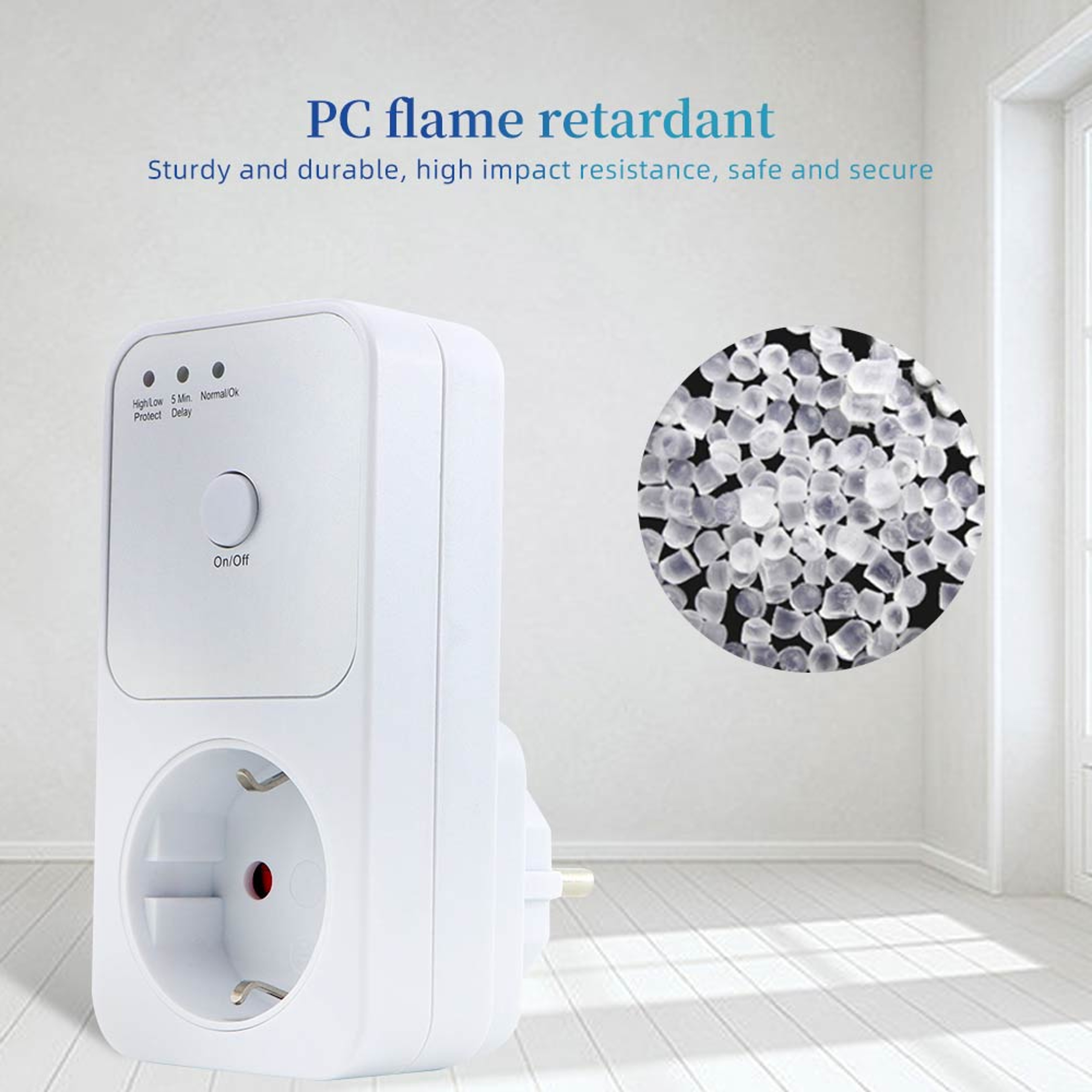 Smart Voltage Protector Socket with PIR Sensor Surge Protection for Home Appliances – view 5
