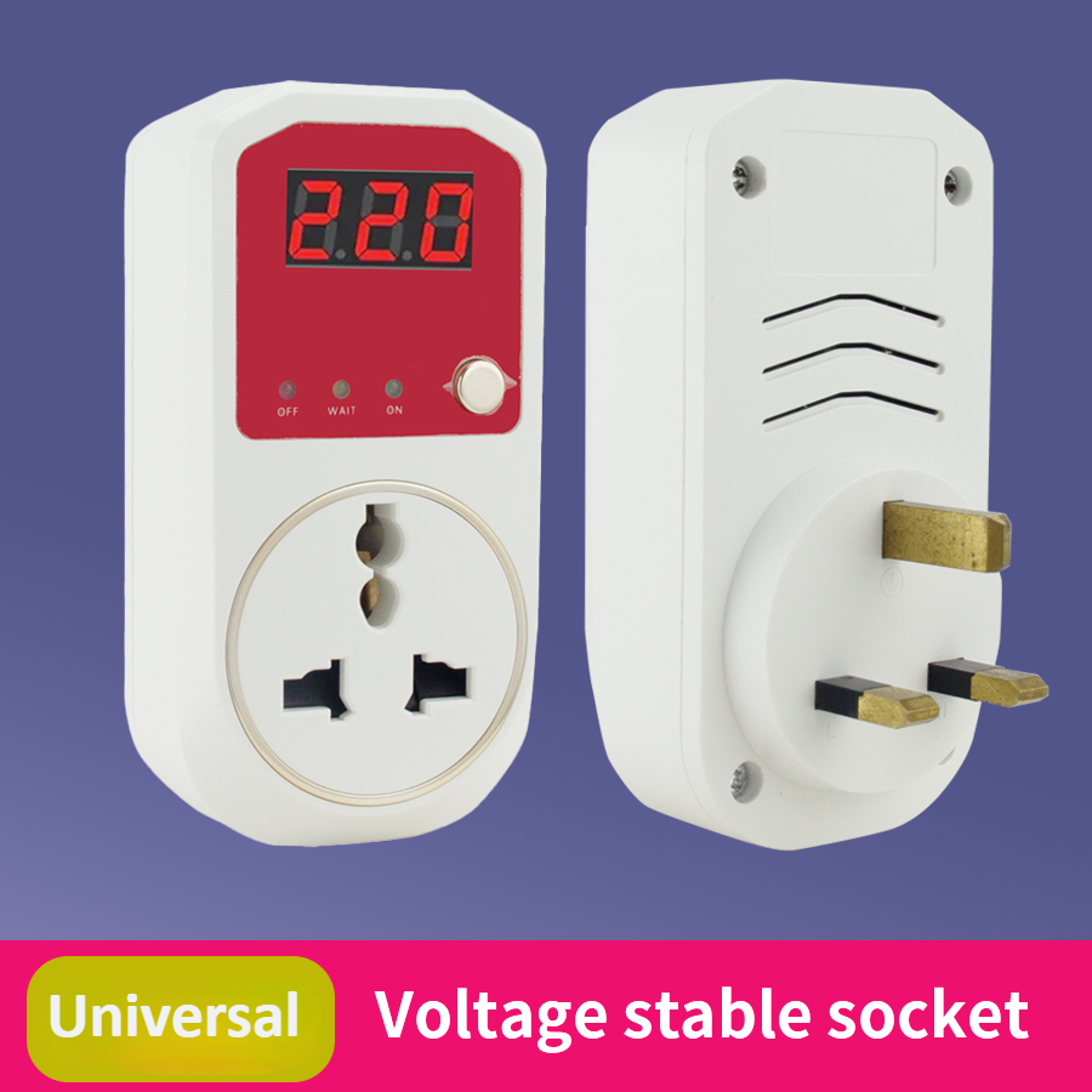 High Precision Voltage Protector Socket Plug Surge Guard for Appliances – view 1