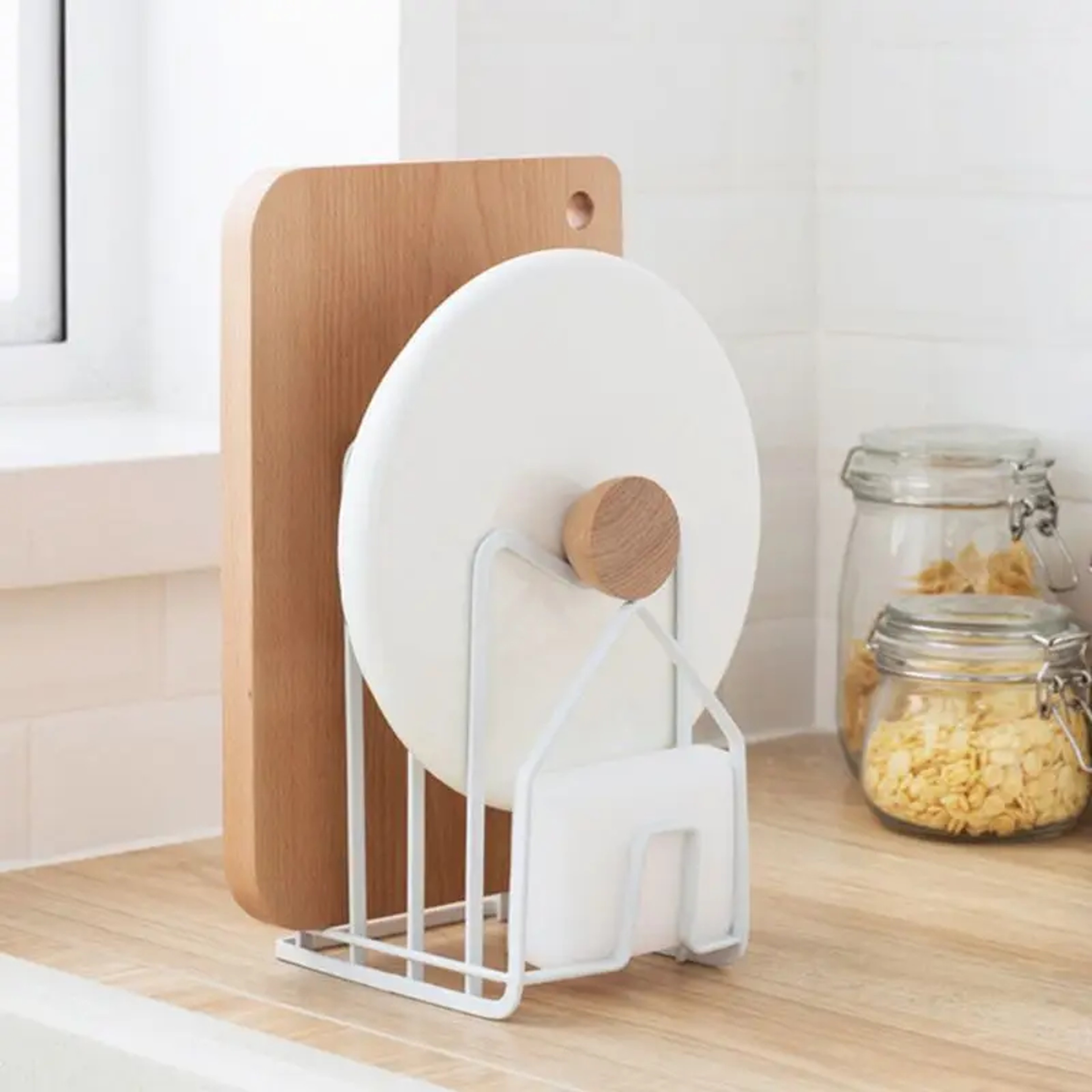 Multi Layer Kitchen Organizer Rack For Cutting Boards Pot Lids  Plates Storage 3