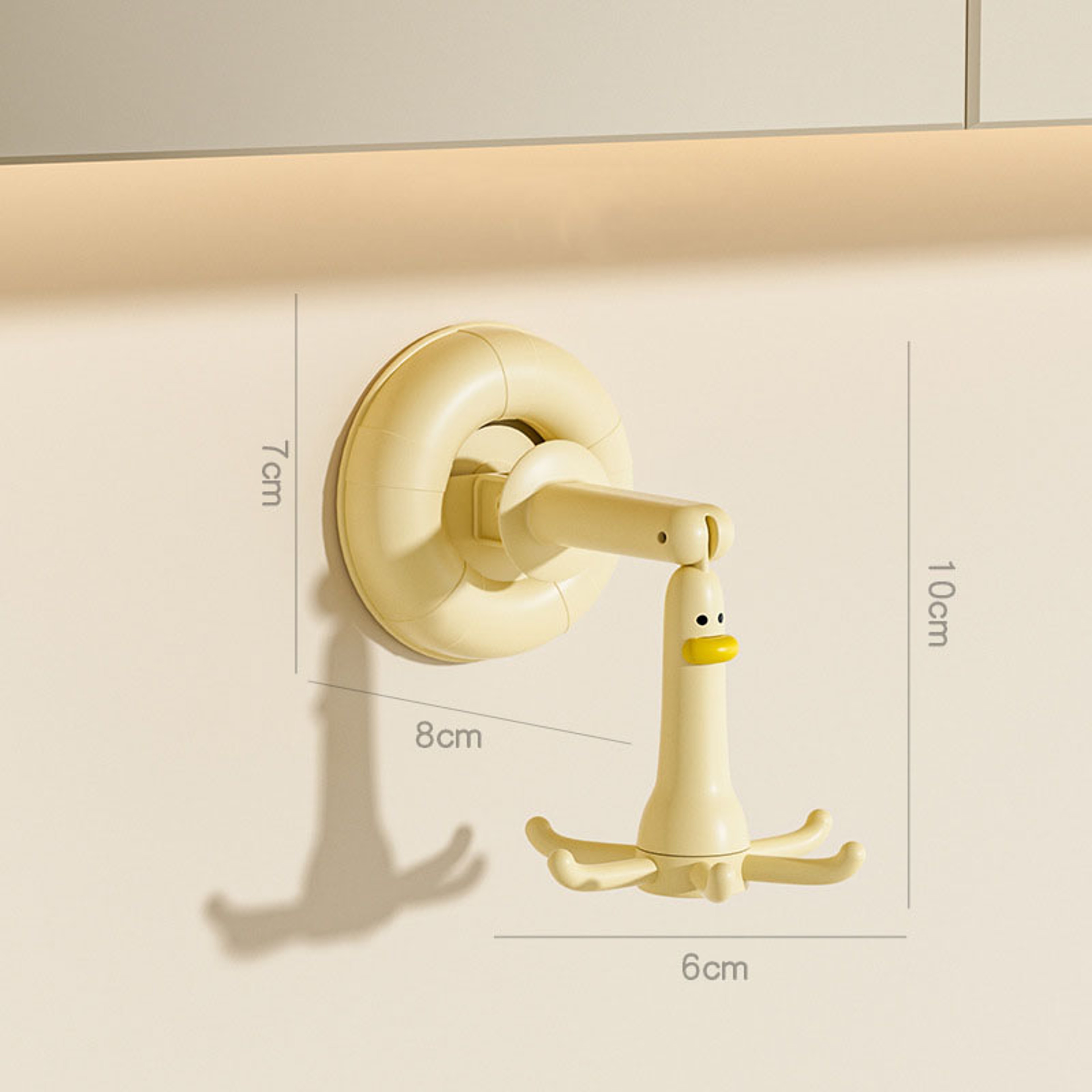 Suction Cup Wall Organizer Rack For Kitchen Bathroom No Drill Spoon Holder Hook Shelf 4