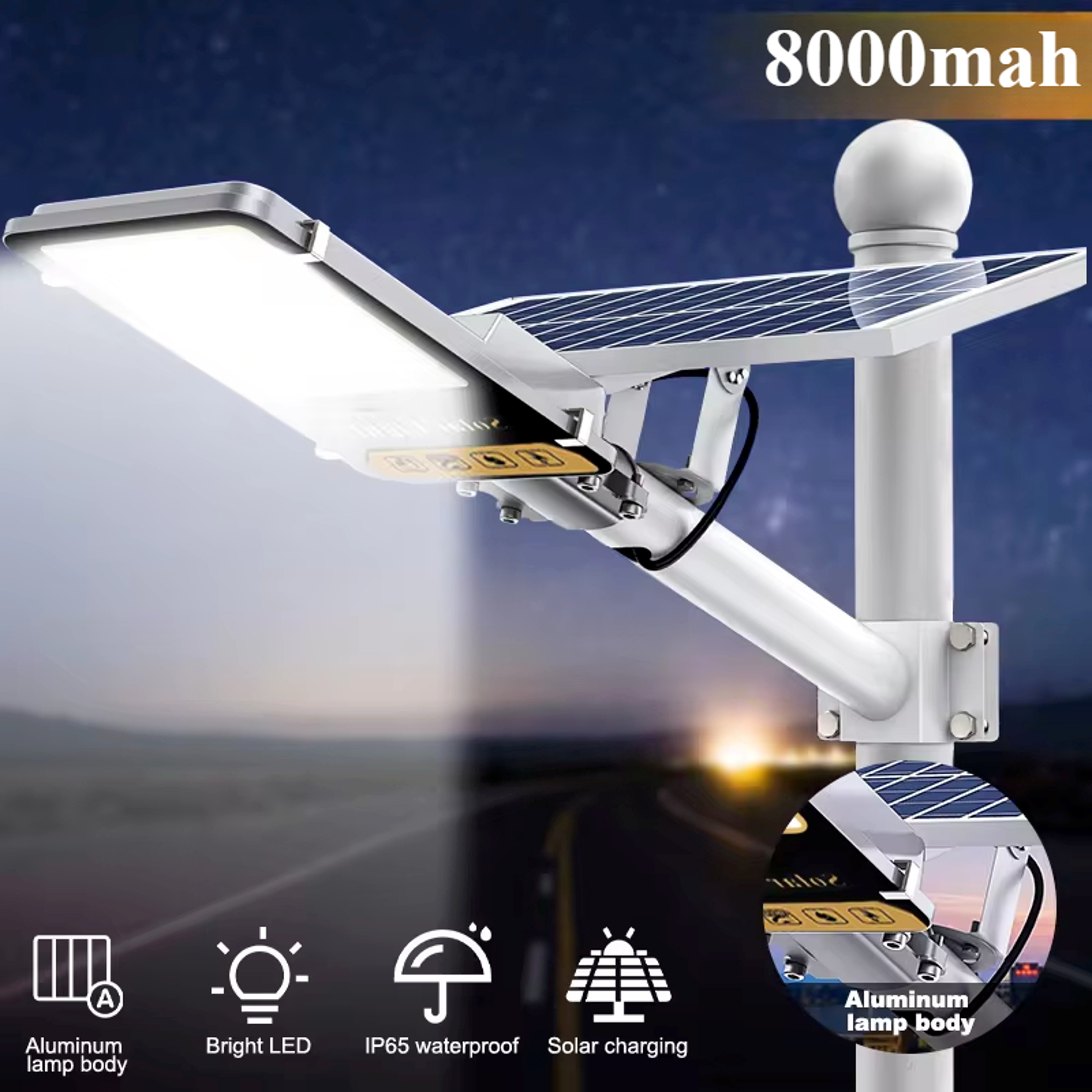 High Power Solar Street Light Waterproof Outdoor Motion Sensor Wall Lamp – view 1
