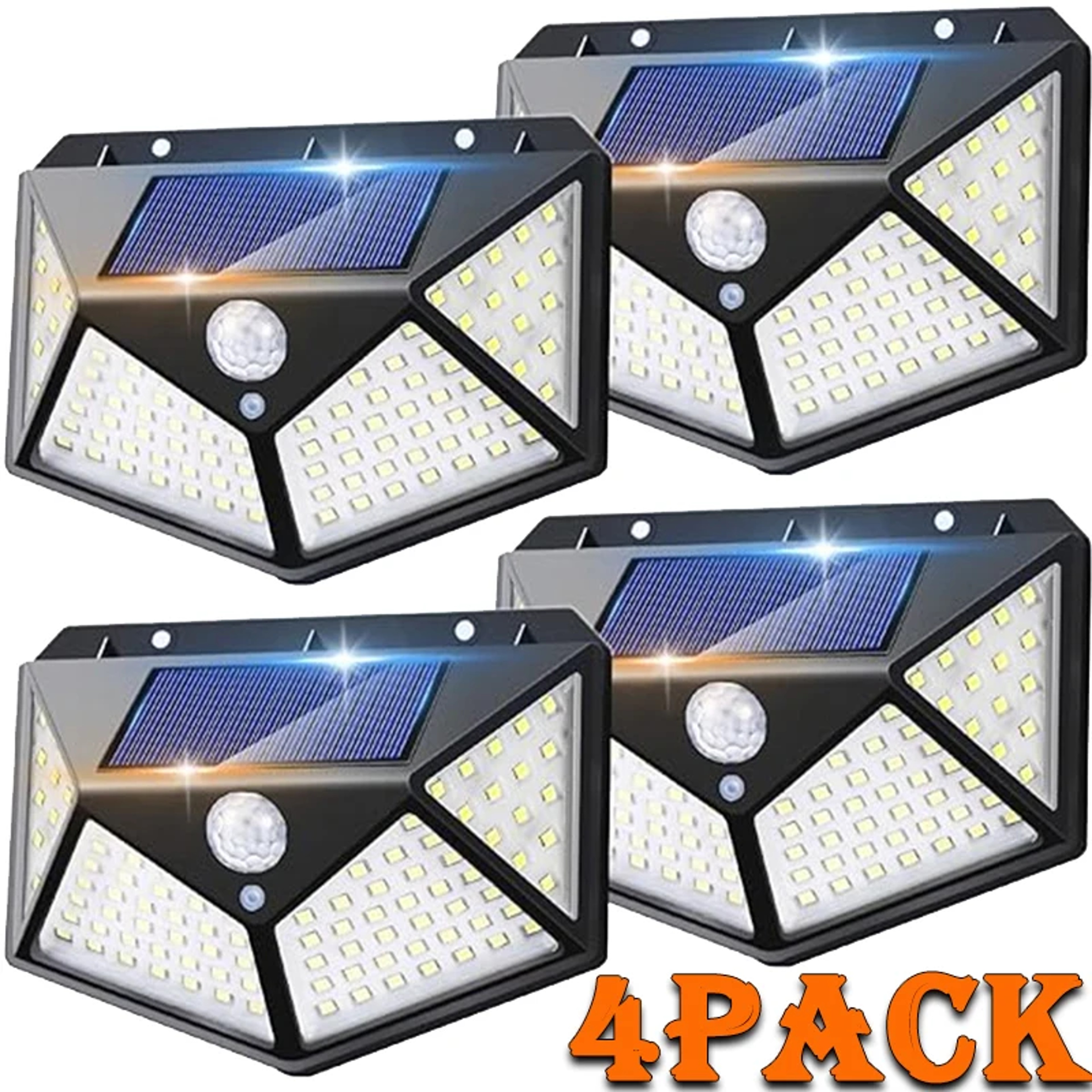Solar Motion Sensor Wall Lights LED Outdoor Waterproof Security Lights 0