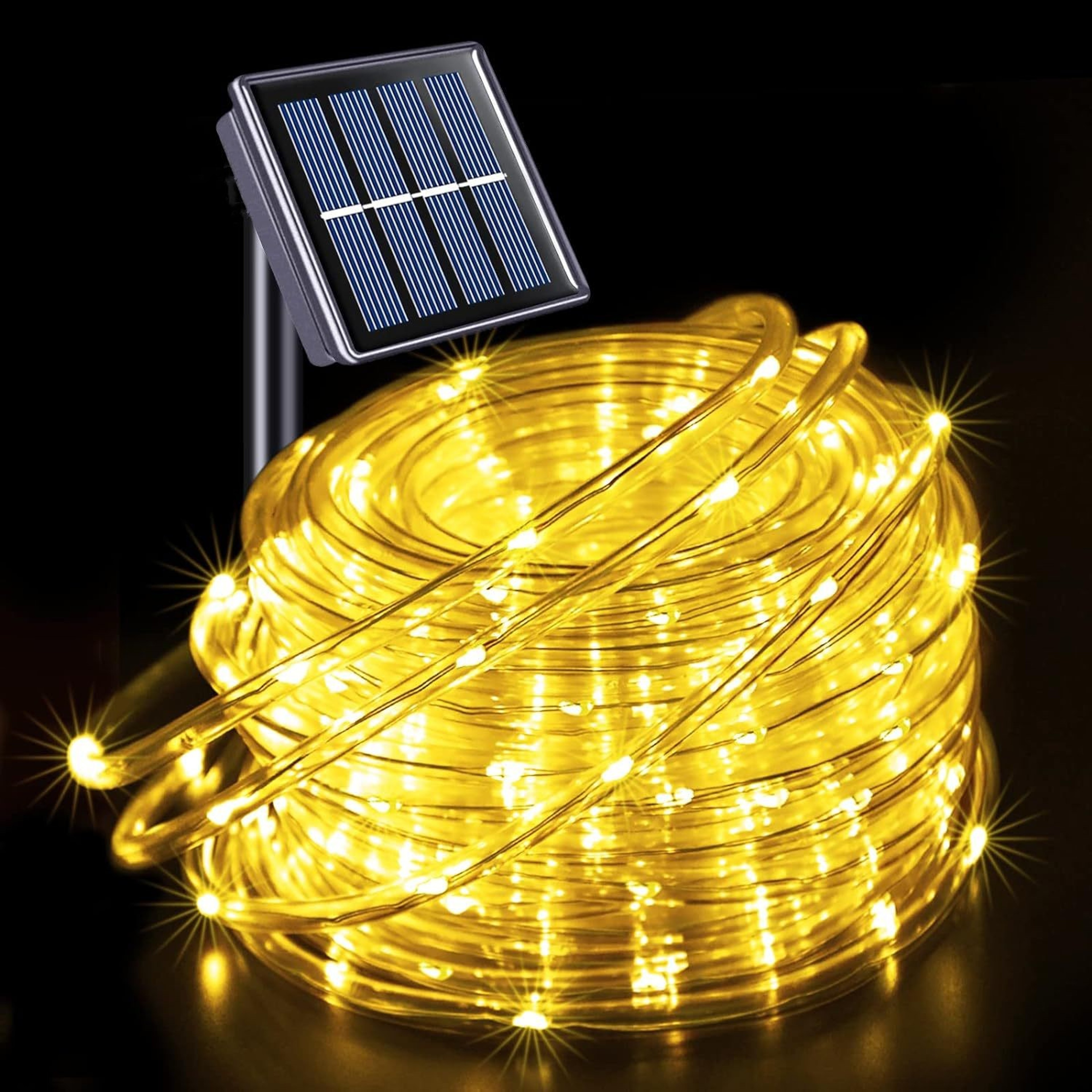 Solar LED Rope Fairy Lights Outdoor Waterproof Garden String Lights – view 7
