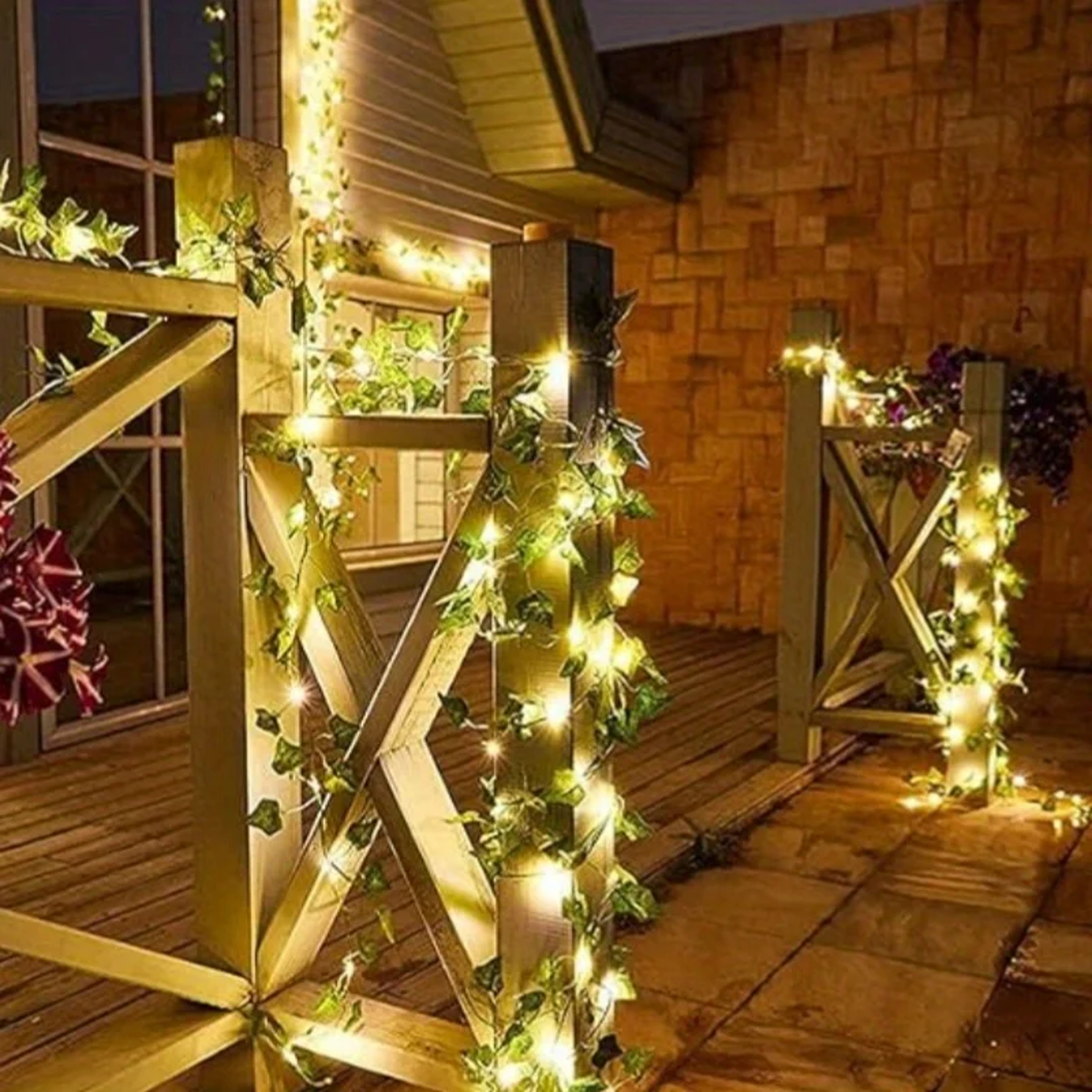 Solar Ivy Fairy Lights LED Outdoor Garden String Lights with Modes – view 2