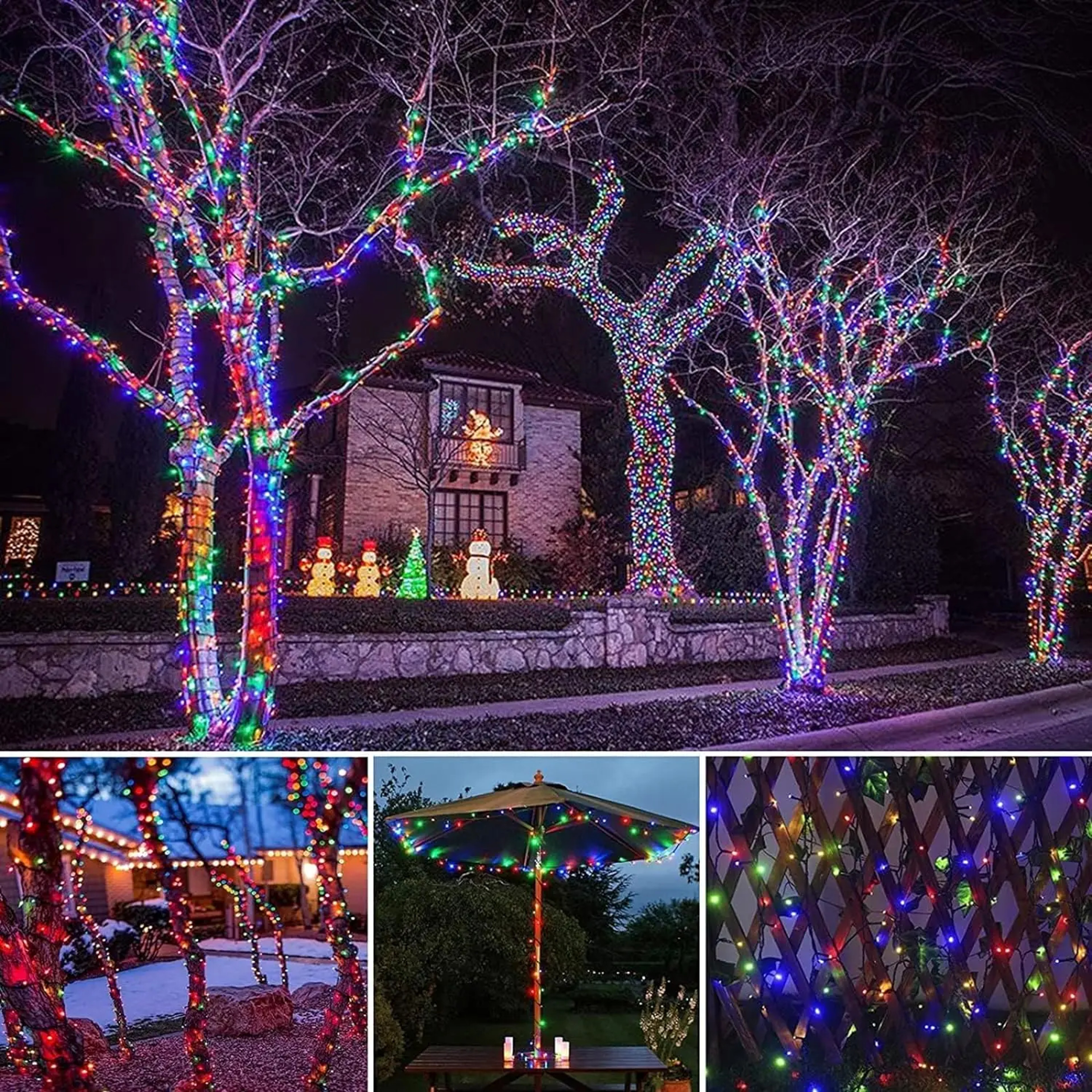 Solar Powered LED String Lights Outdoor Waterproof Fairy Lights Modes Garden Decor – view 4
