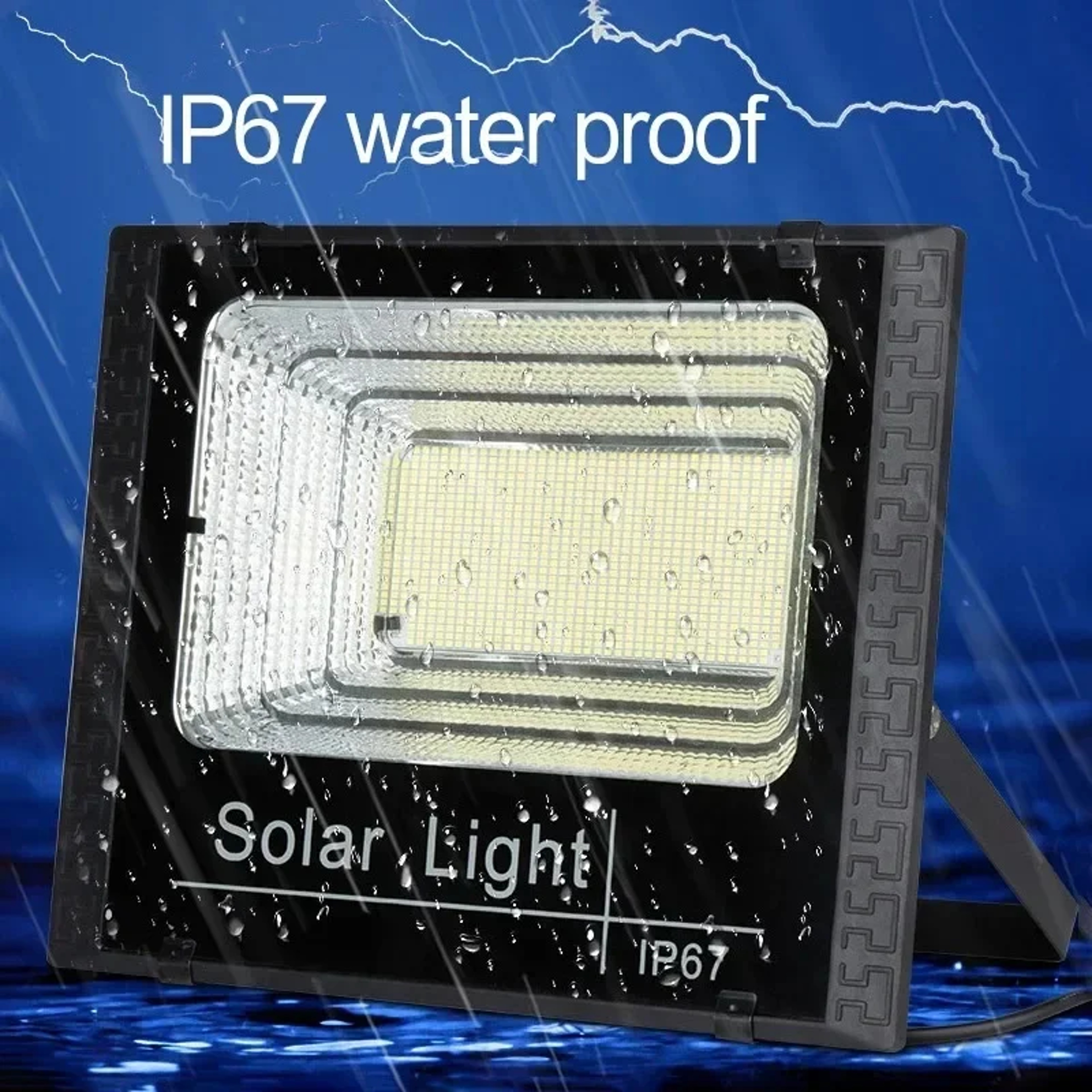 Solar Flood Light with Remote Control Outdoor Waterproof Spotlight – view 5