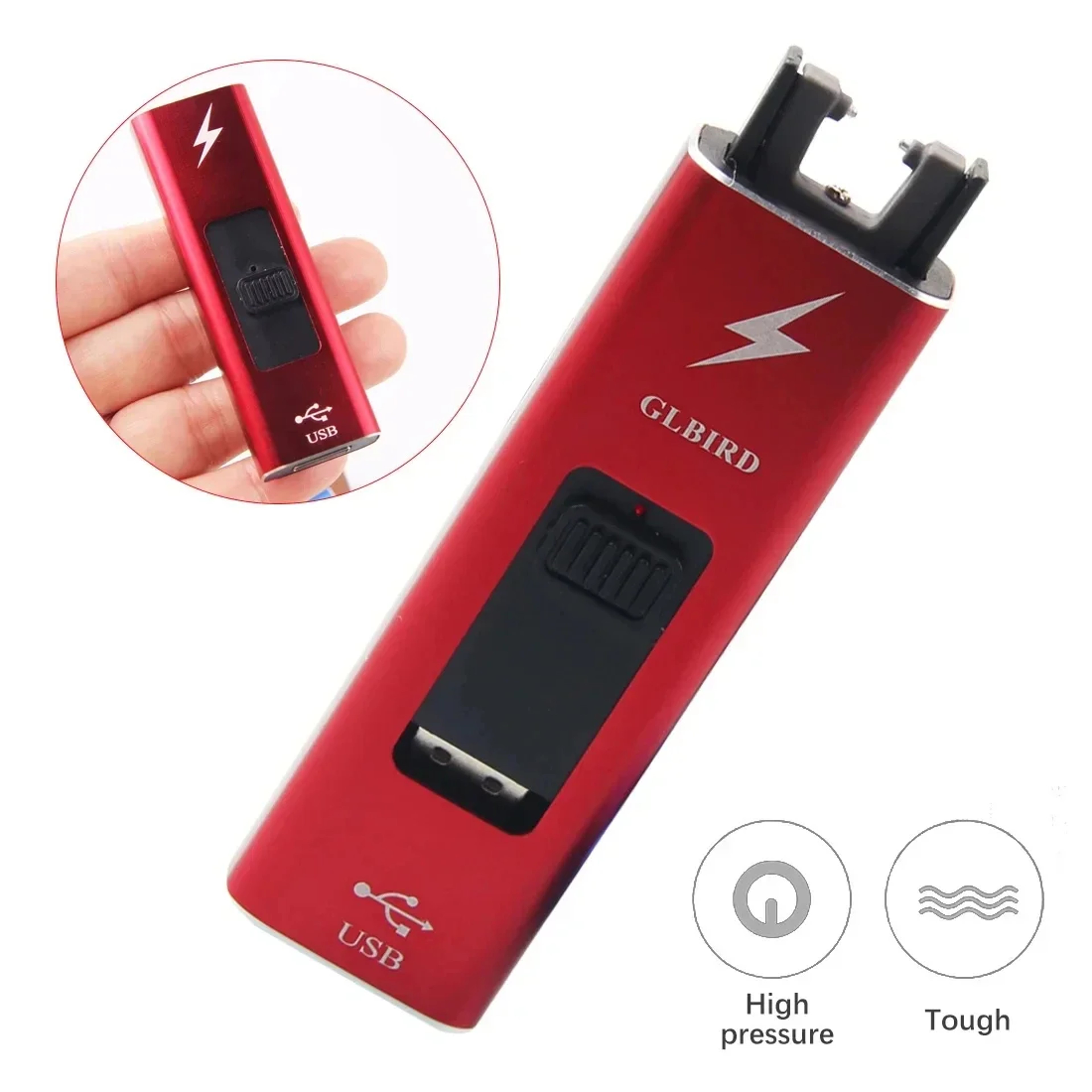 USB Rechargeable Plasma Lighter Windproof Metal Arc Lighter For Outdoor  Everyday Use 1