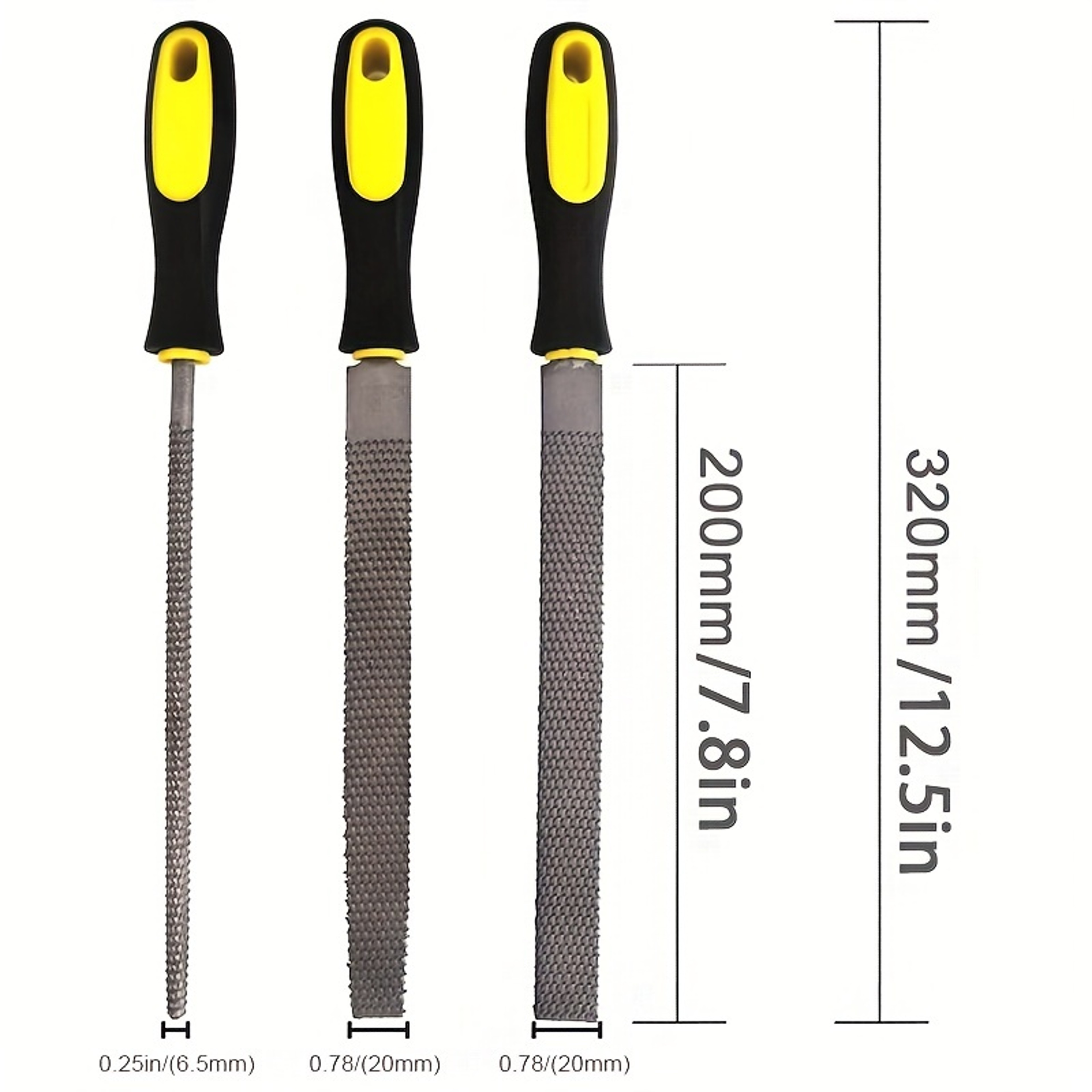 High Precision Woodworking Rasp File Set Carbon Steel Flat Round Half Round Files – view 7