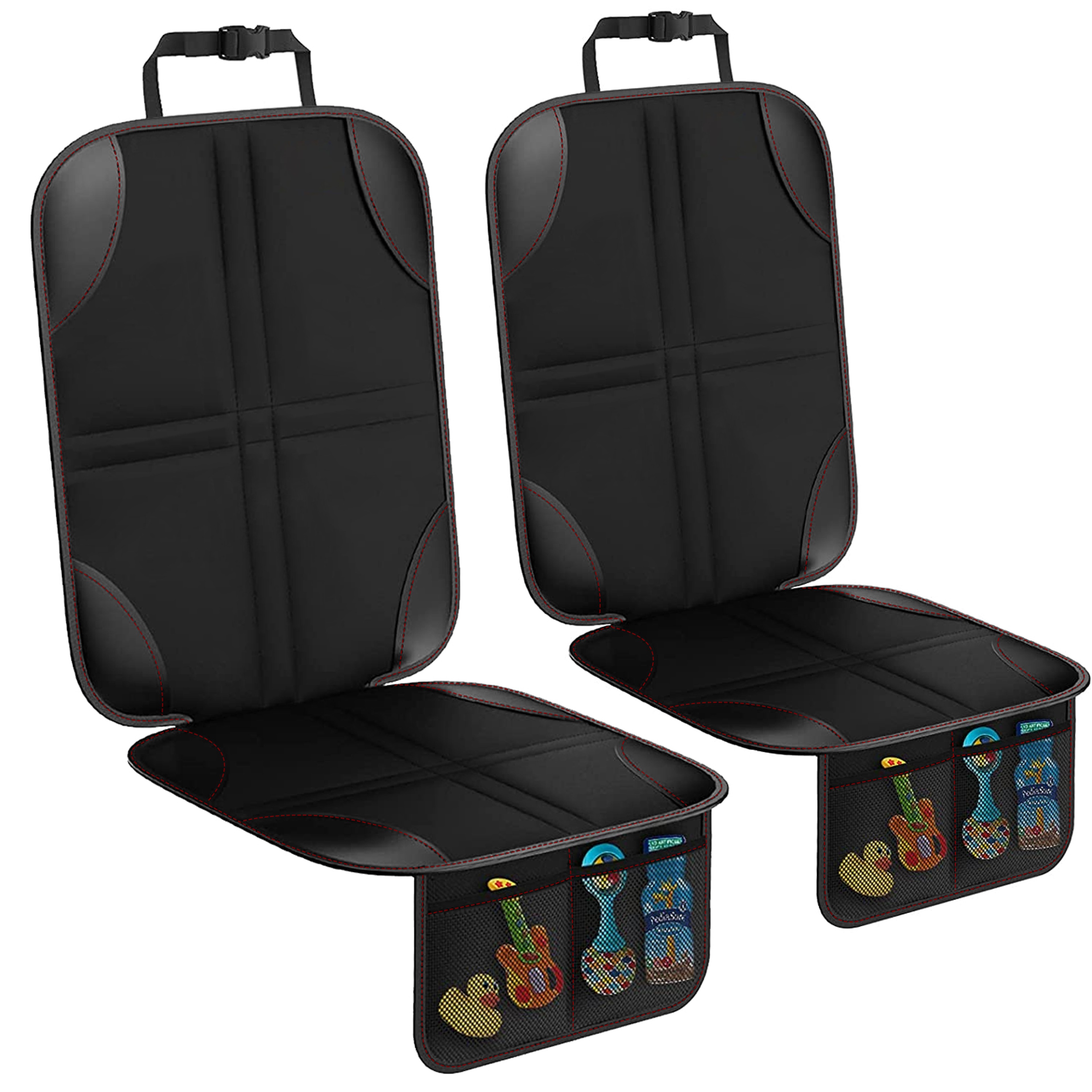 Universal Car Seat Protector for Kids with Kick Mat Waterproof Back Seat Cover – view 3