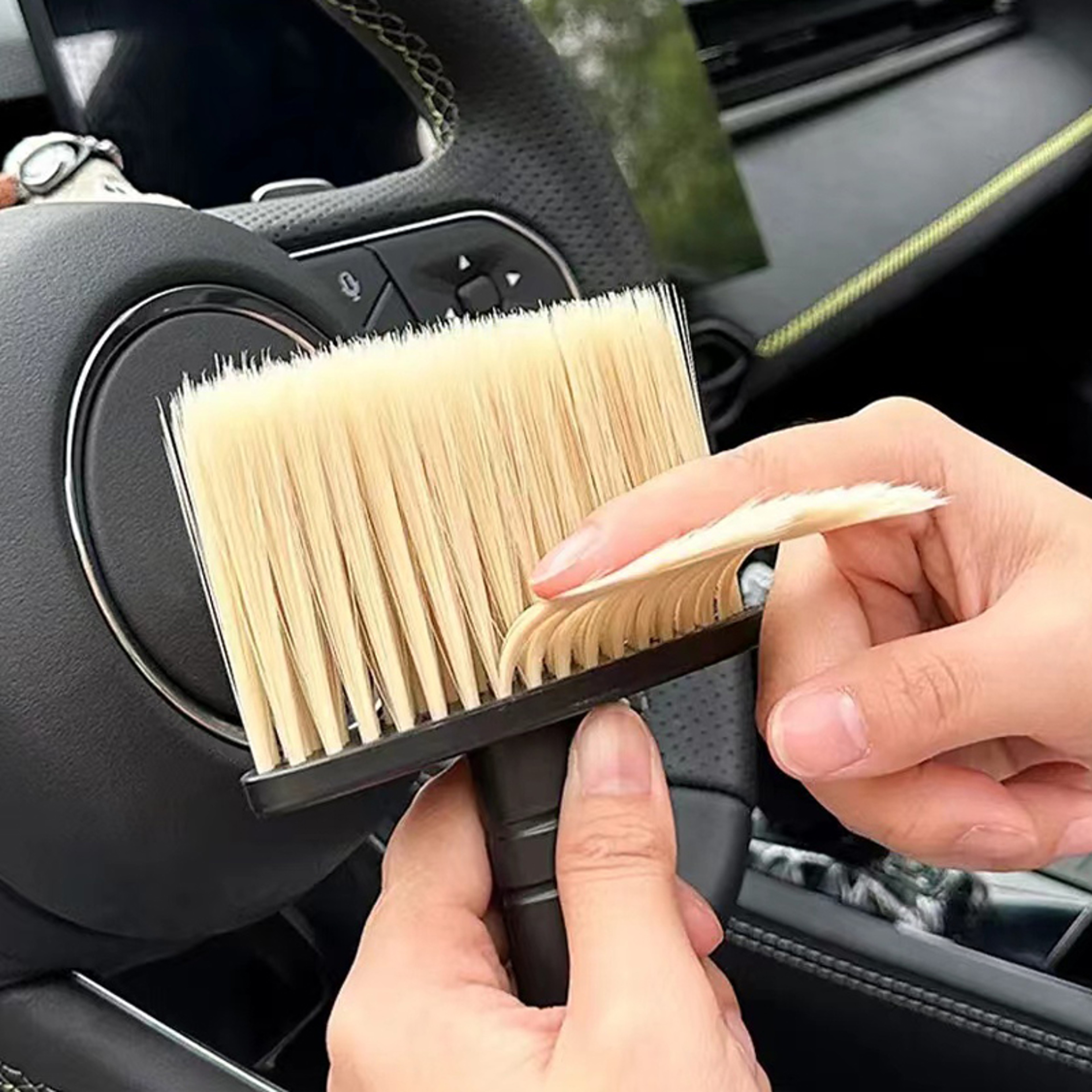 Multi Use Car Vent Cleaning Brush Soft Bristle car detailing brush for Interior Dust Removal – view 4
