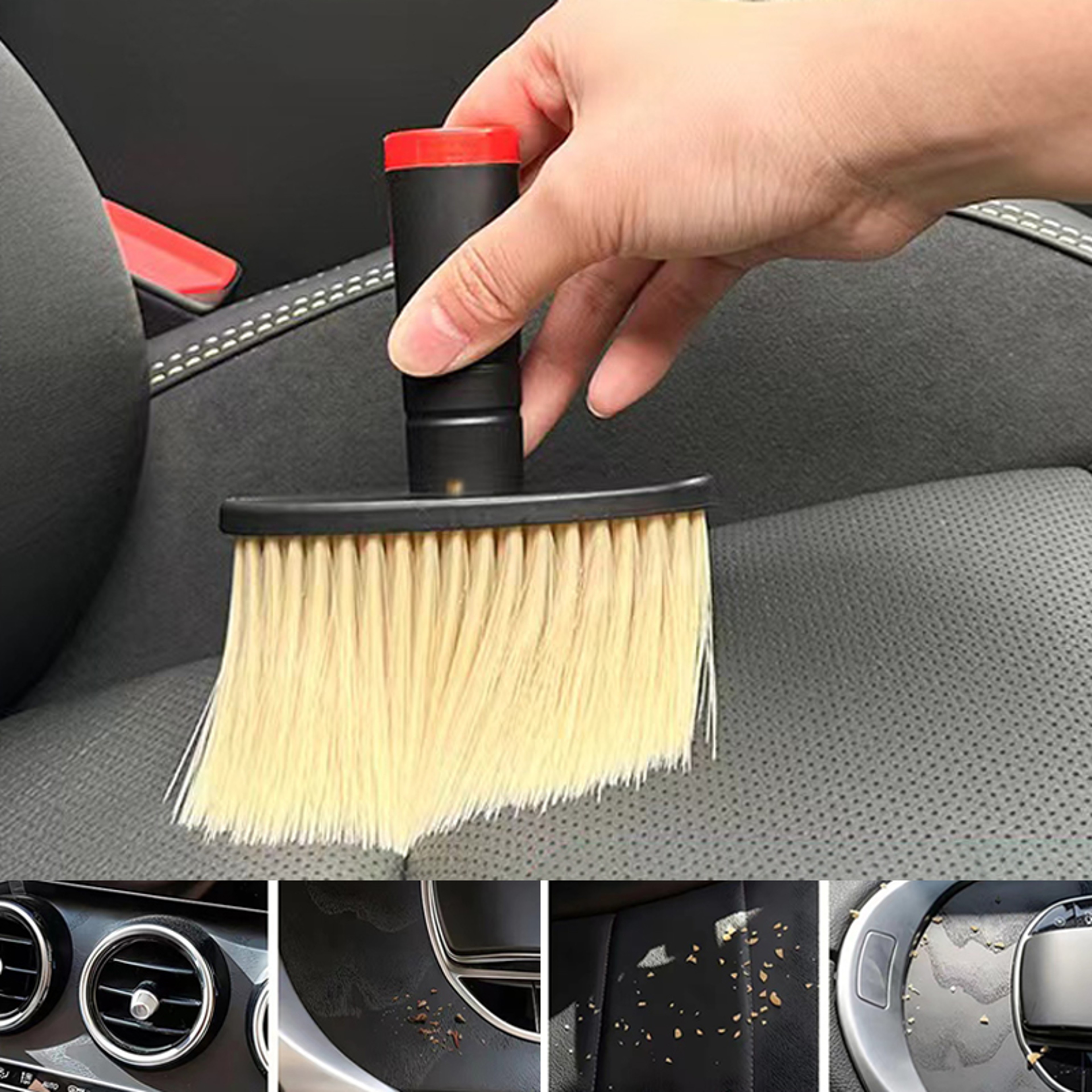 Multi Use Car Vent Cleaning Brush Soft Bristle car detailing brush for Interior Dust Removal – view 6