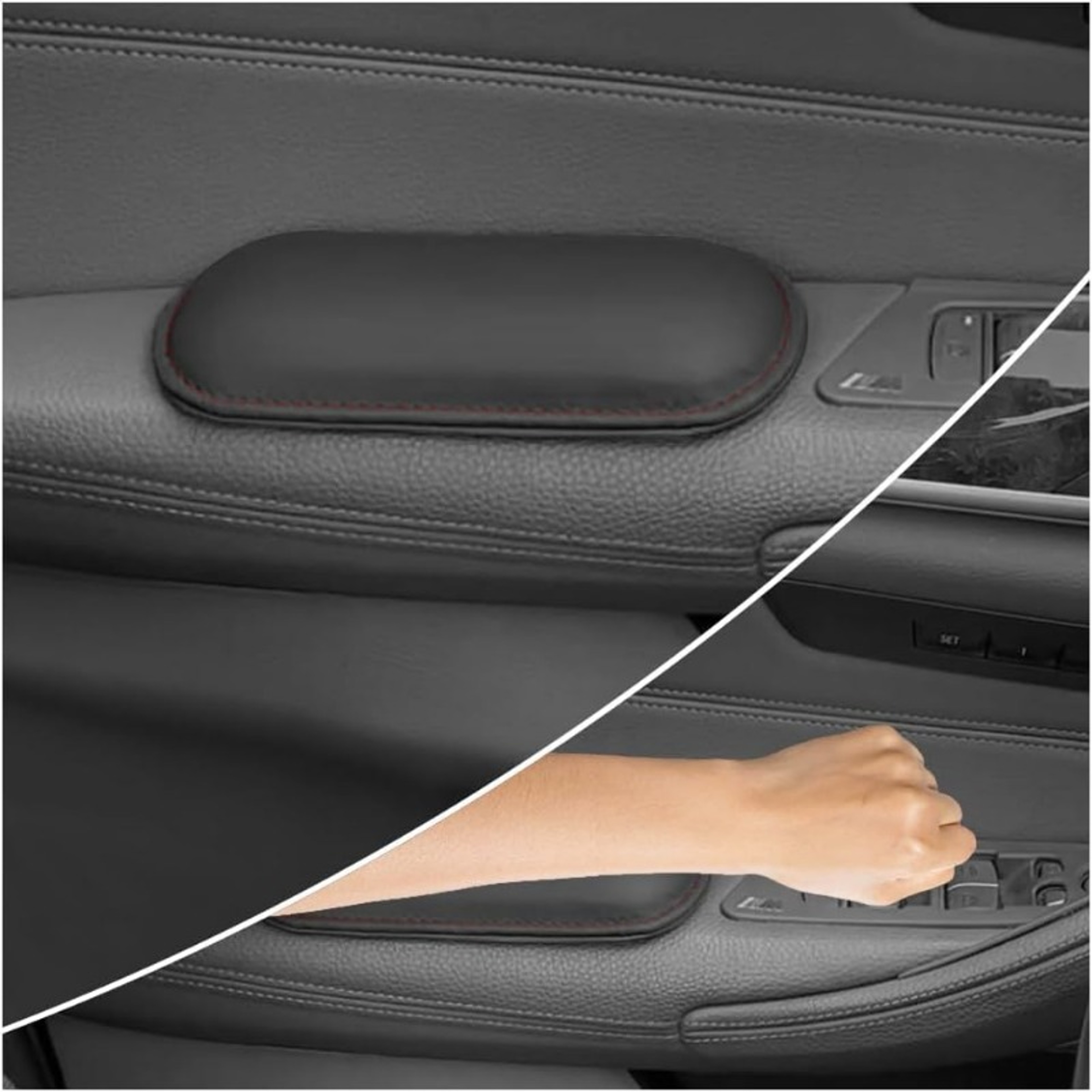 Ergonomic Car Armrest Pads Memory Foam Cushion for Door Comfort Support – view 8