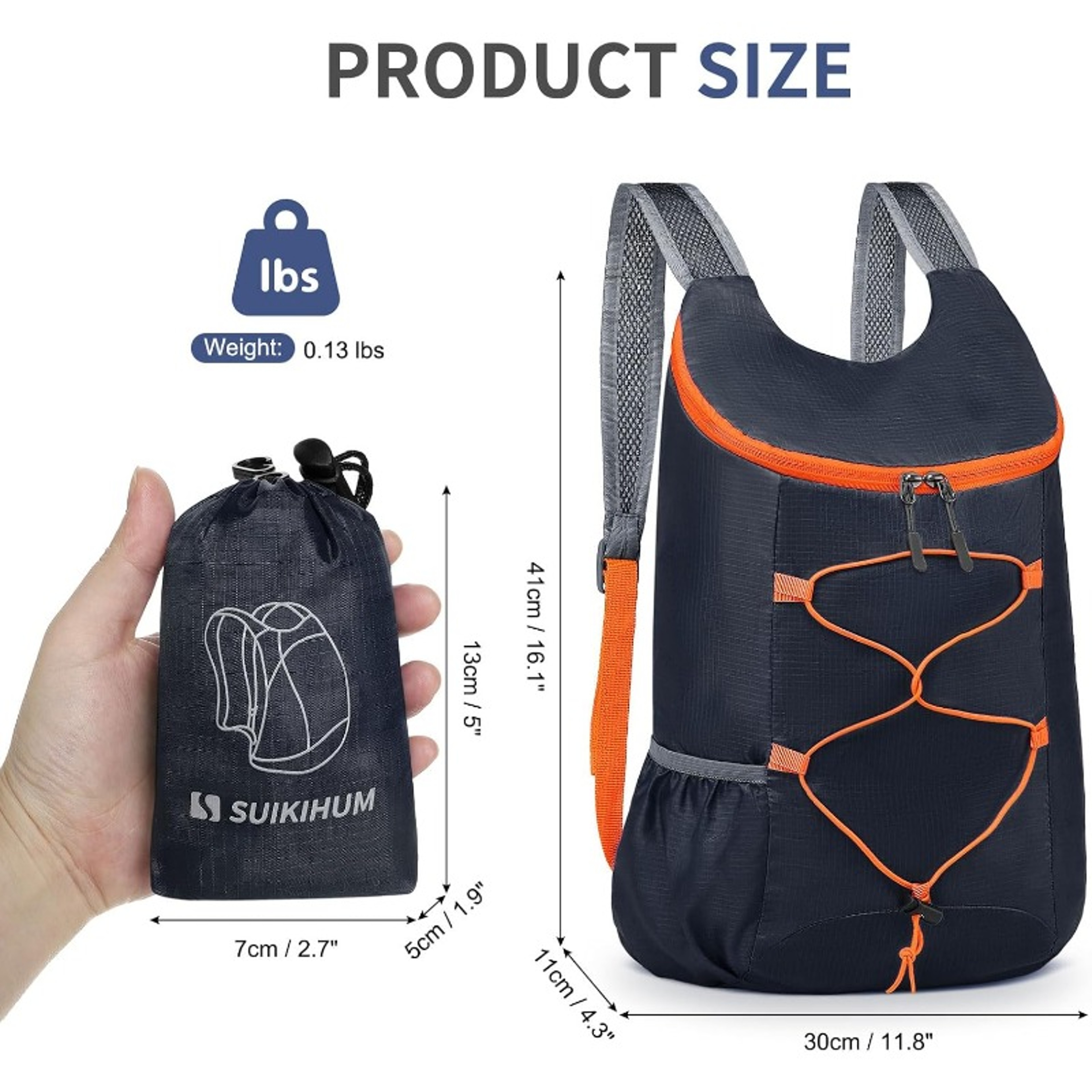 Ultra Light Foldable Waterproof Backpack for Travel Hiking Camping – view 2