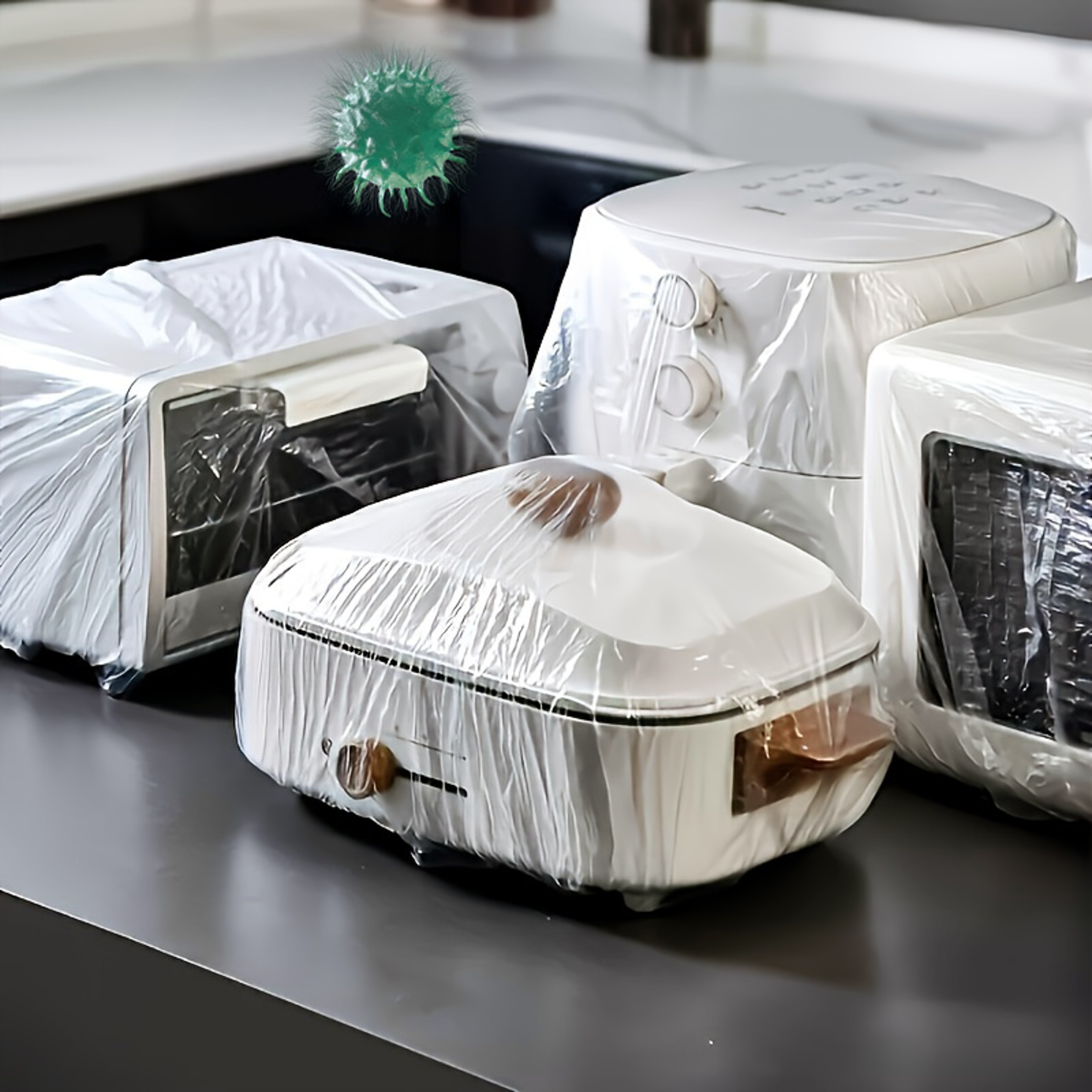 Reusable Vacuum Cleaner Dust Covers Transparent Storage Protectors – view 1