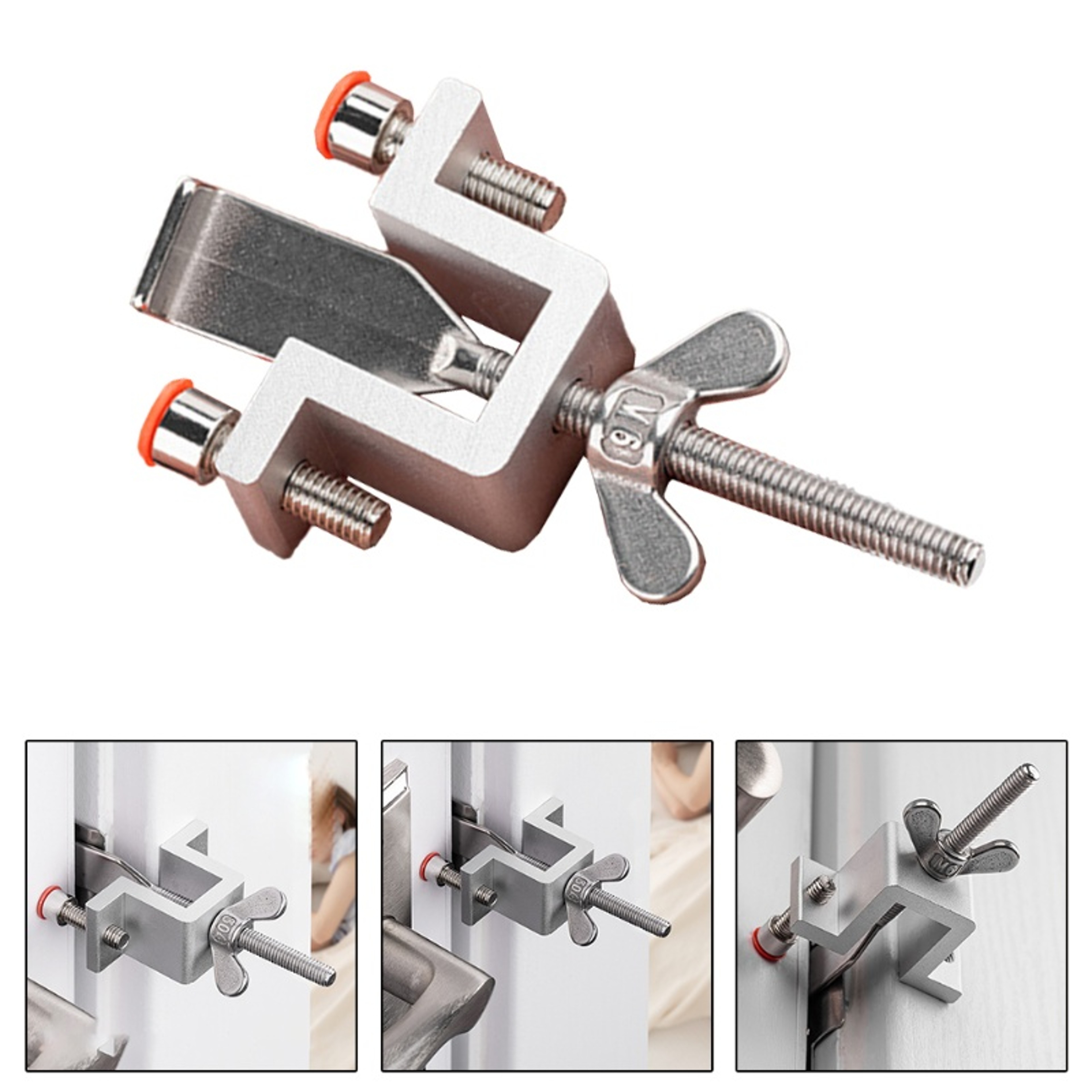 Portable Door Lock Travel Security Device Hotel Safety Lock for Extra Protection – view 4